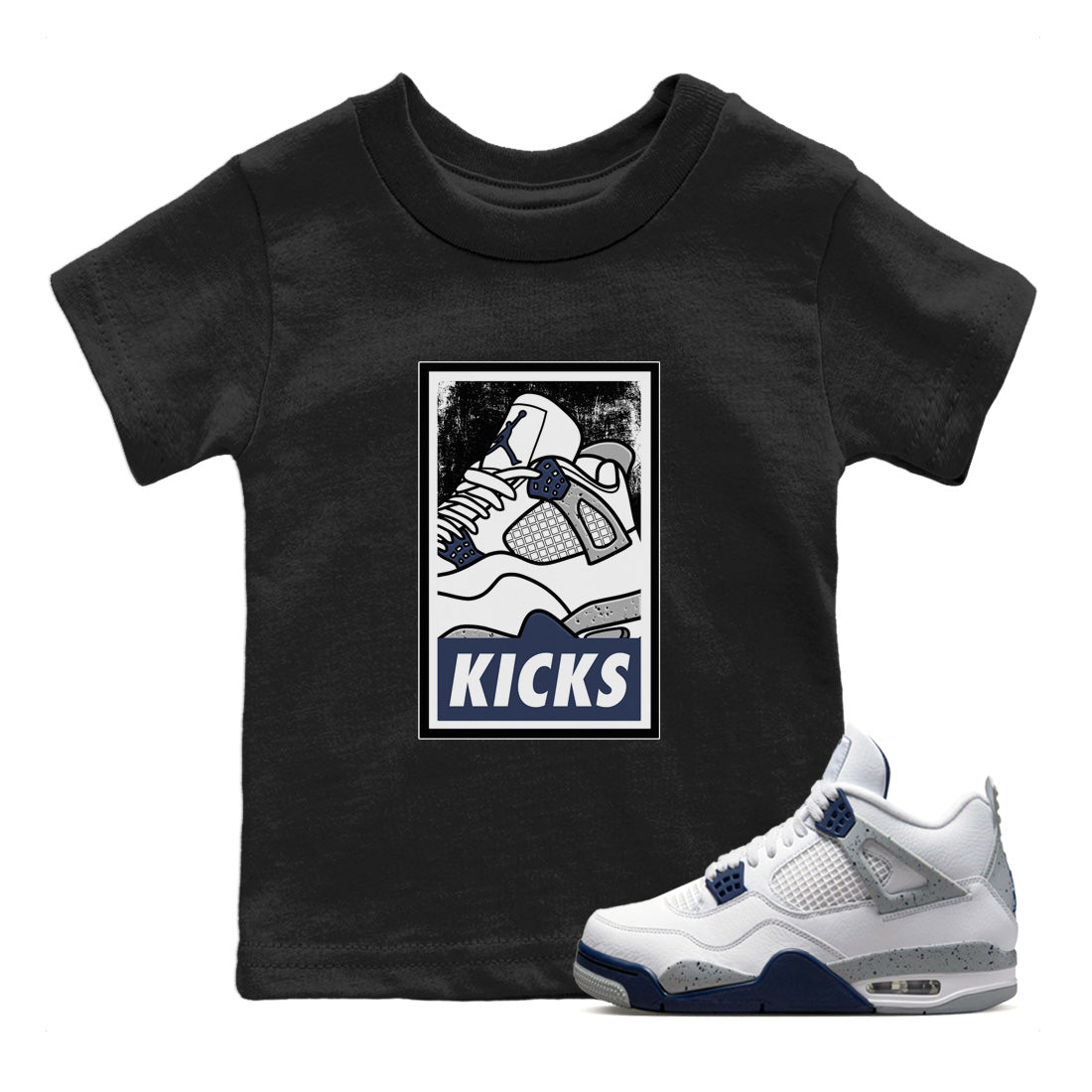 KICKS Kids Tops - Air Jordan 4 Midnight Navy