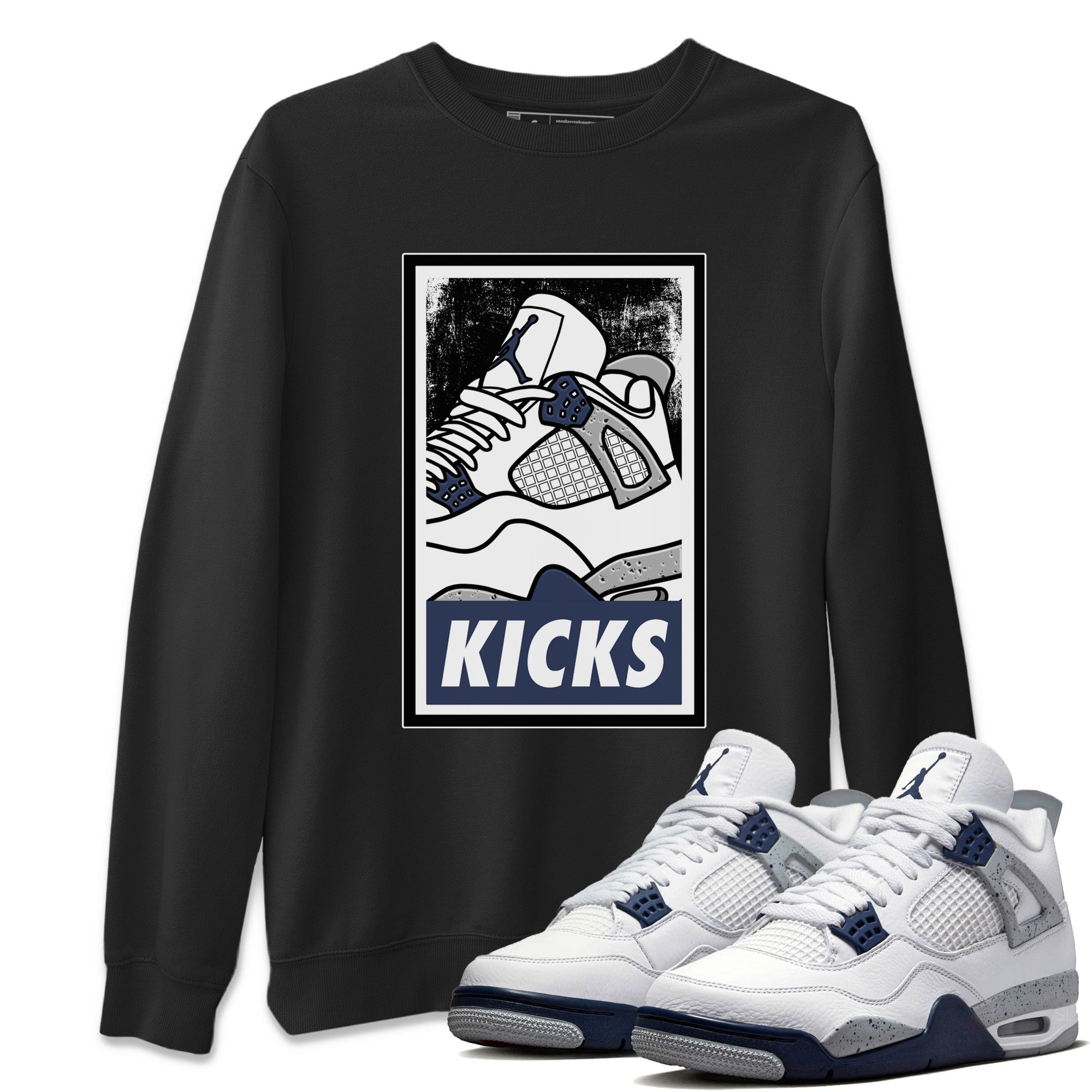 KICKS Unisex Tops - Air Jordan 4 Midnight Navy