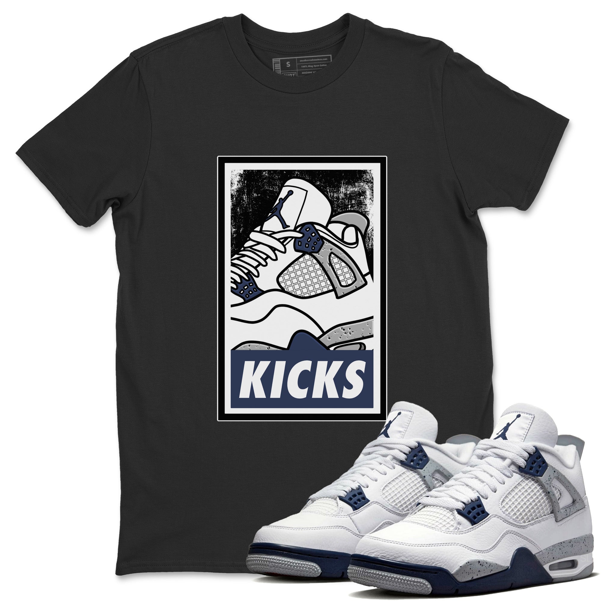 KICKS Unisex Tops - Air Jordan 4 Midnight Navy