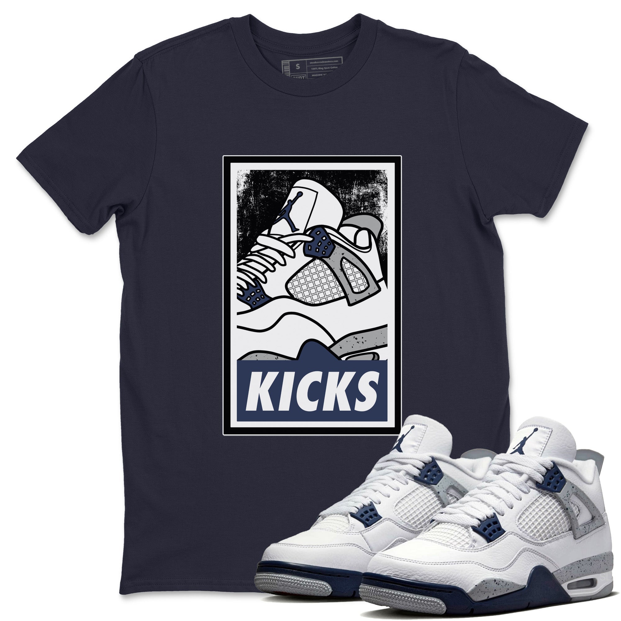KICKS Unisex Tops - Air Jordan 4 Midnight Navy