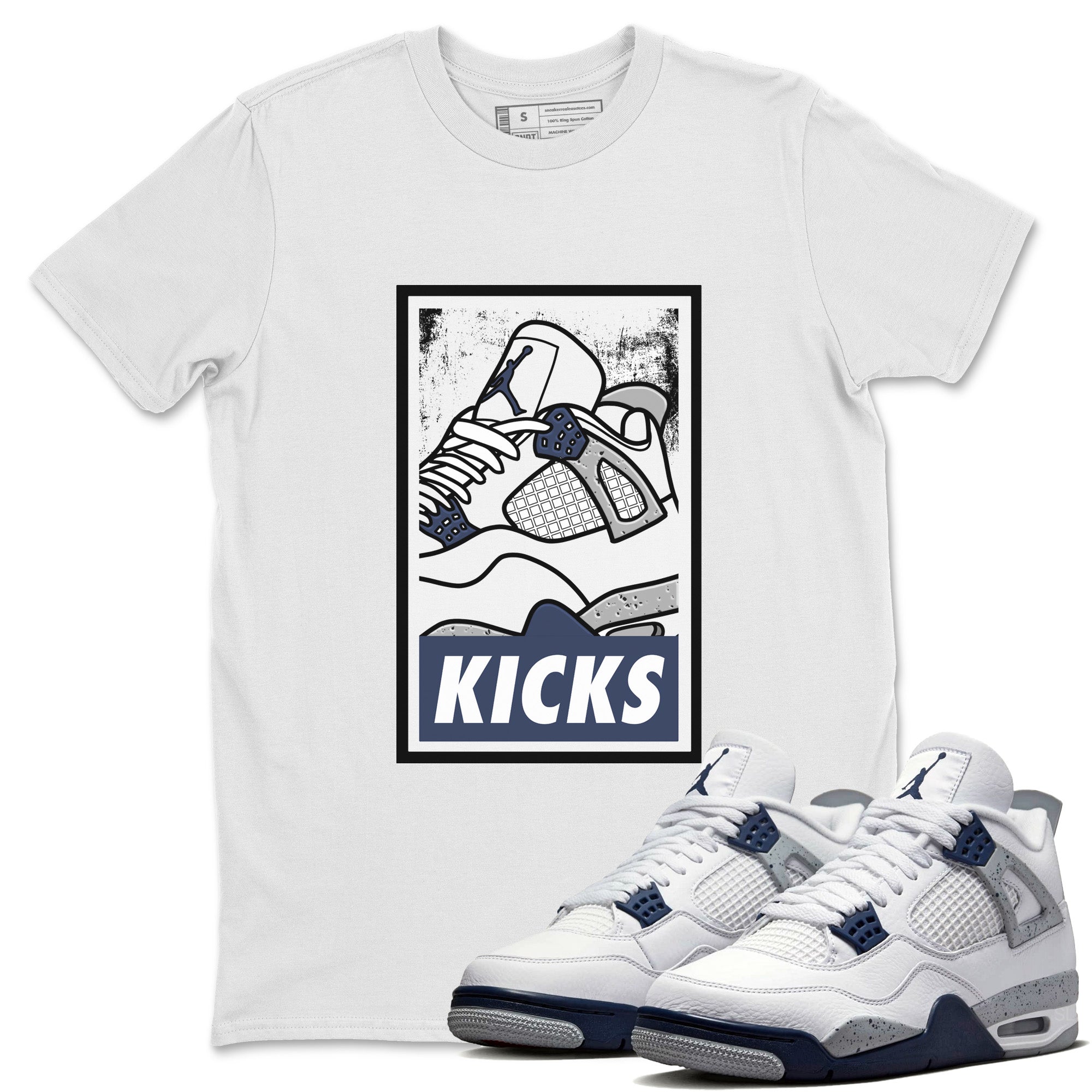 KICKS Unisex Tops - Air Jordan 4 Midnight Navy