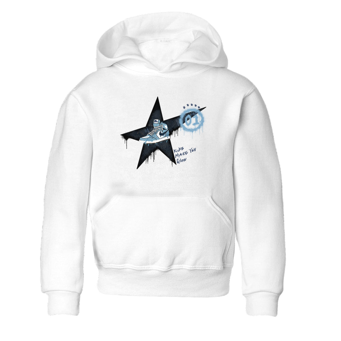 Kicks Make You Glow snkmatch Tees Kids - Air Jordan 1 Denim 2024