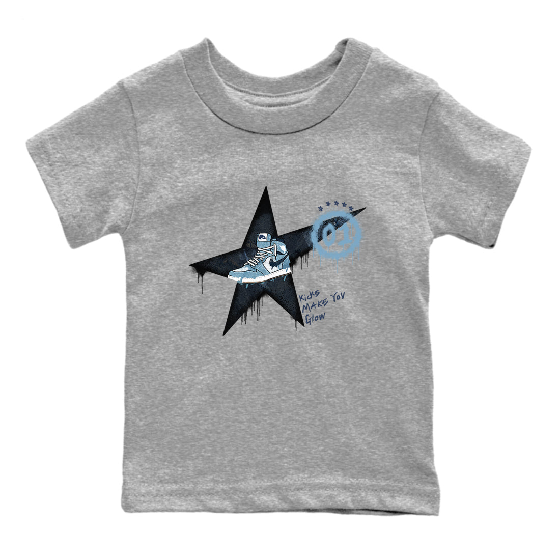 Kicks Make You Glow snkmatch Tees Kids - Air Jordan 1 Denim 2024