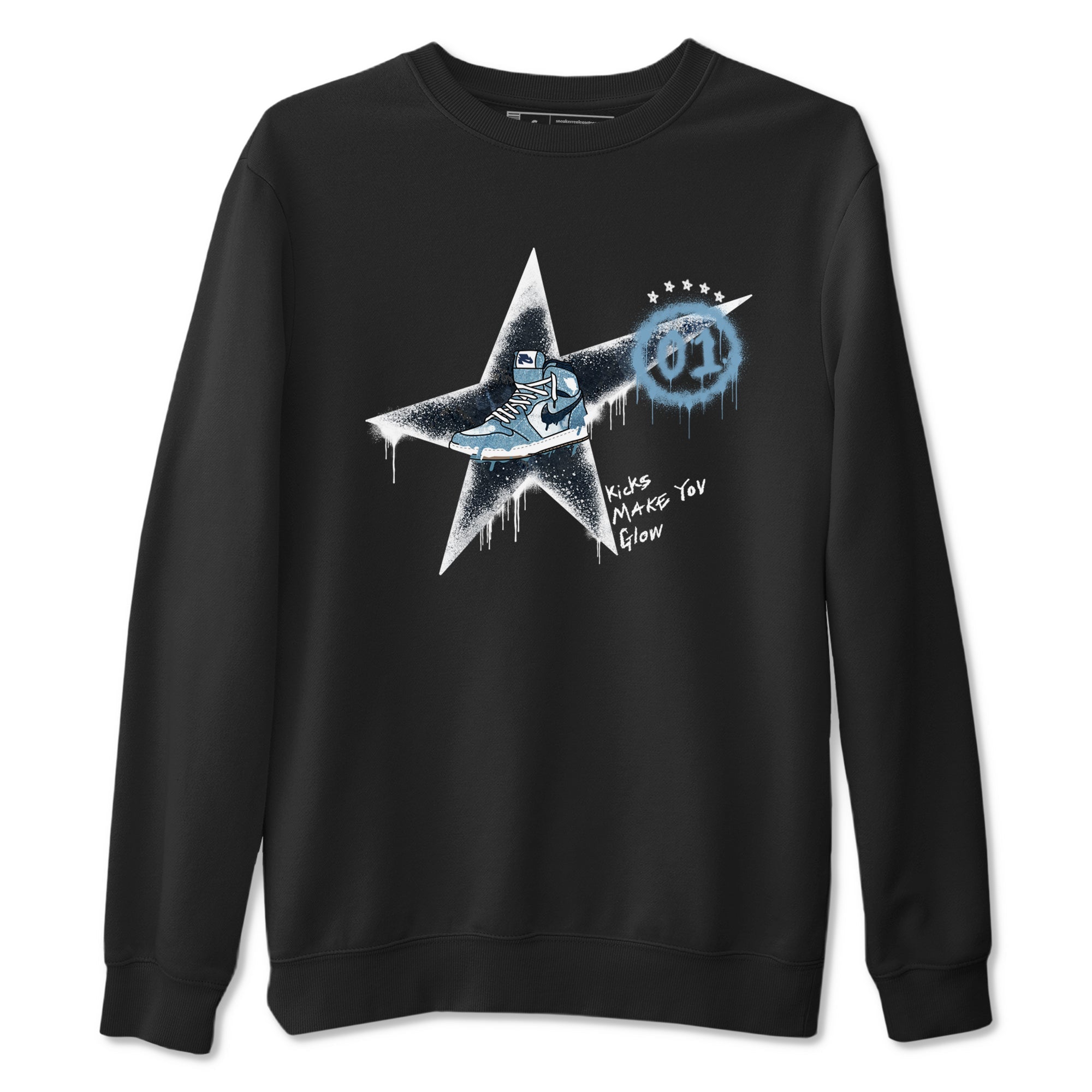 Kicks Make You Glow snkmatch Tees - Air Jordan 1 Denim 2024