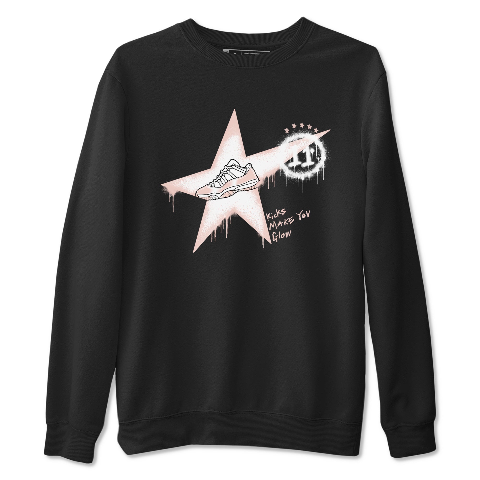 Kicks Make You Glow snkmatch Tees - Air Jordan 11 Legend Pink