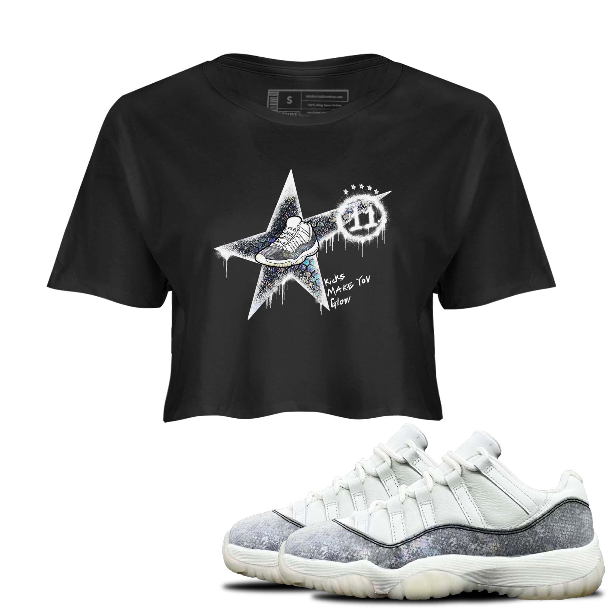 Kicks Make You Glow snkmatch Women's Top - Air Jordan 11 Year Of The Snake