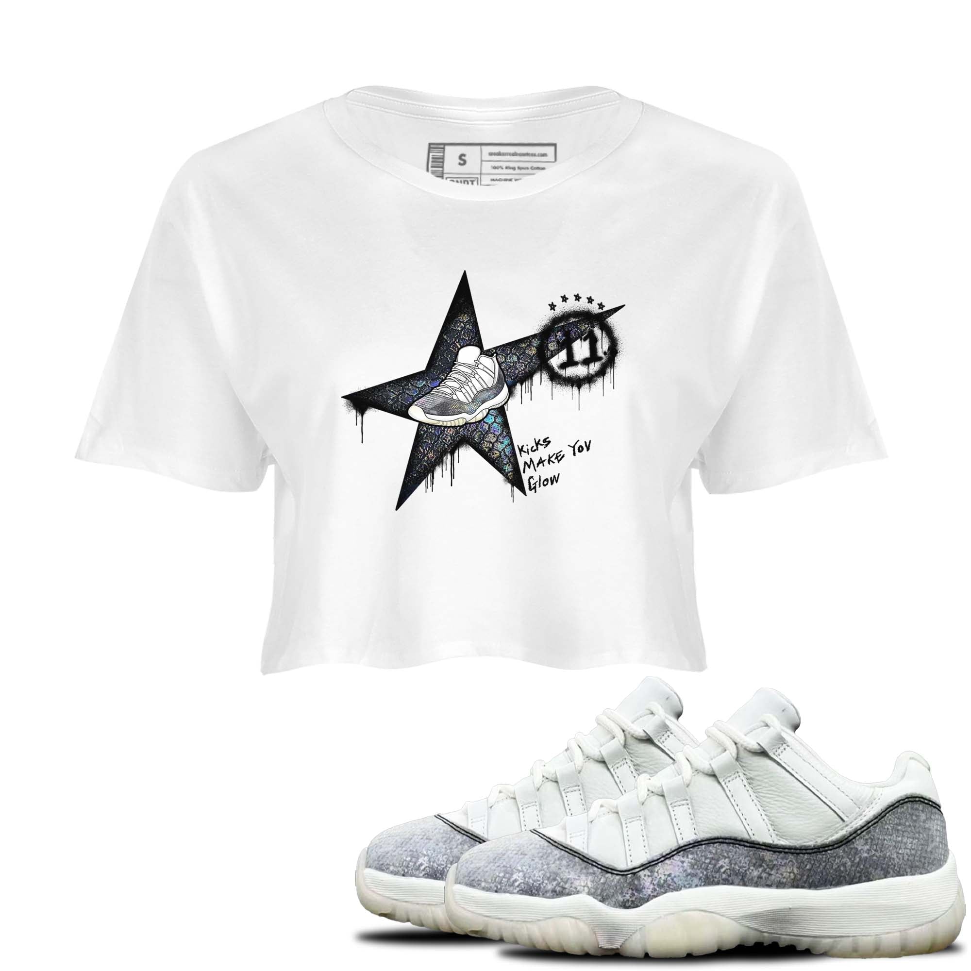 Kicks Make You Glow snkmatch Women's Top - Air Jordan 11 Year Of The Snake