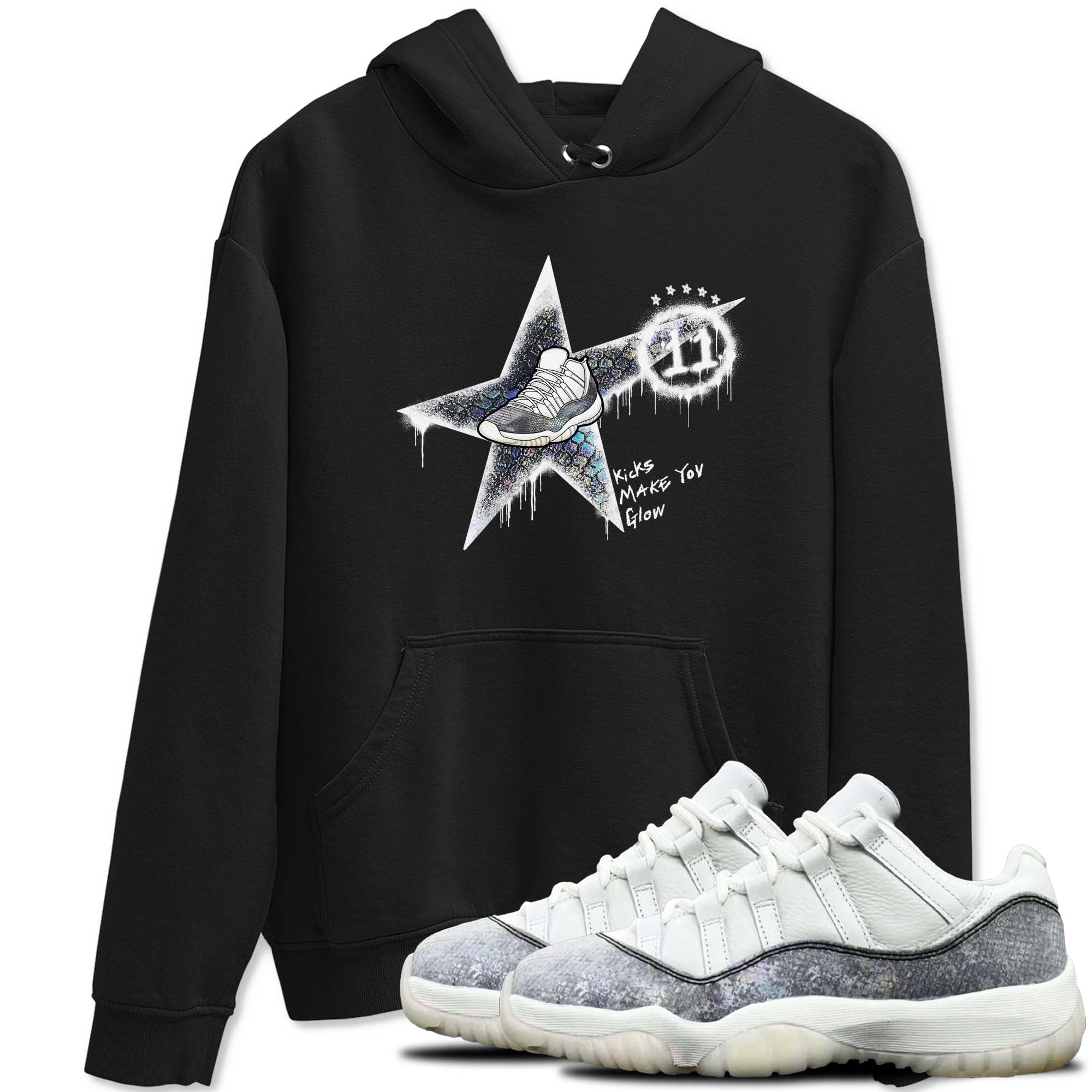 Kicks Make You Glow snkmatch Tees - Air Jordan 11 Year Of The Snake
