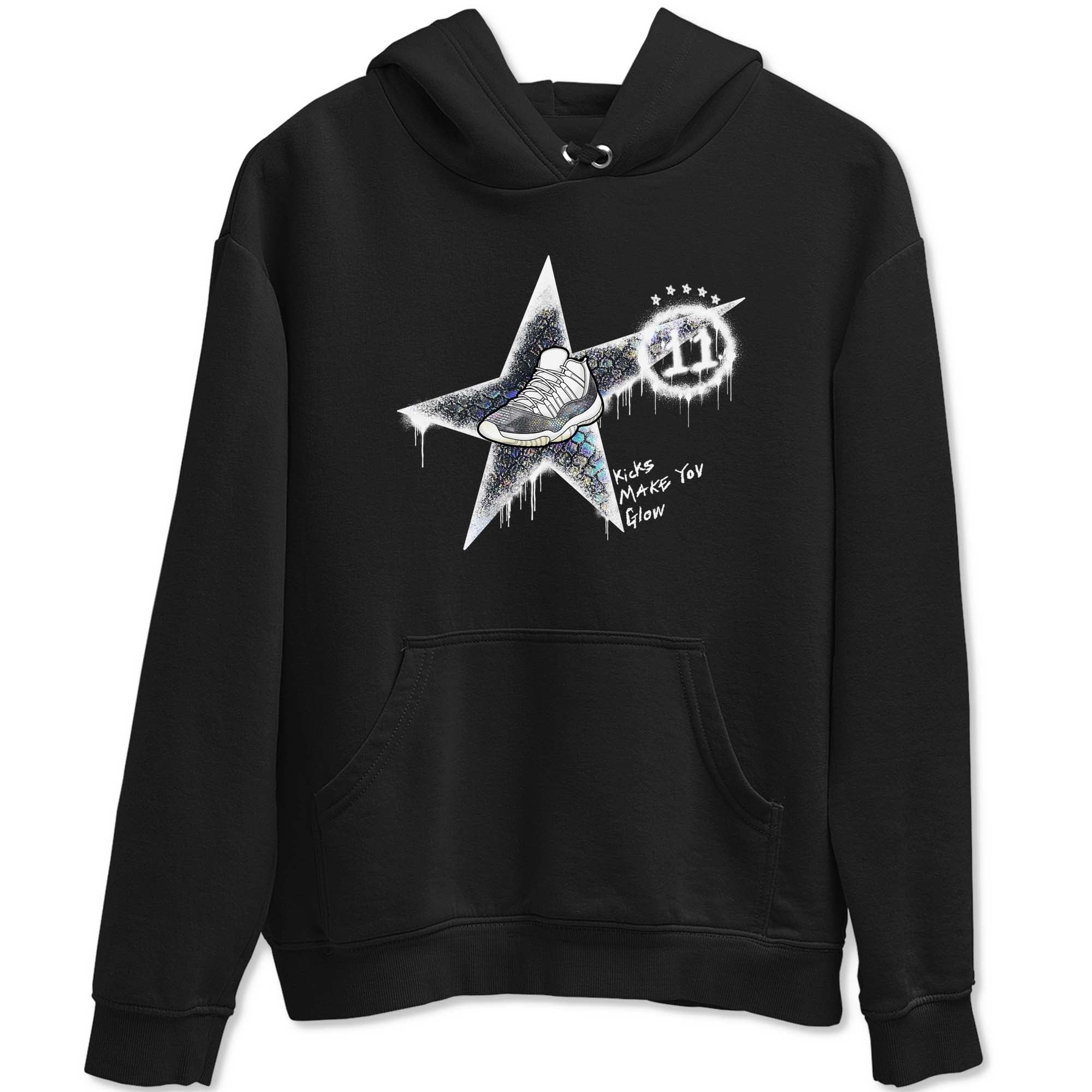 Kicks Make You Glow snkmatch Tees - Air Jordan 11 Year Of The Snake