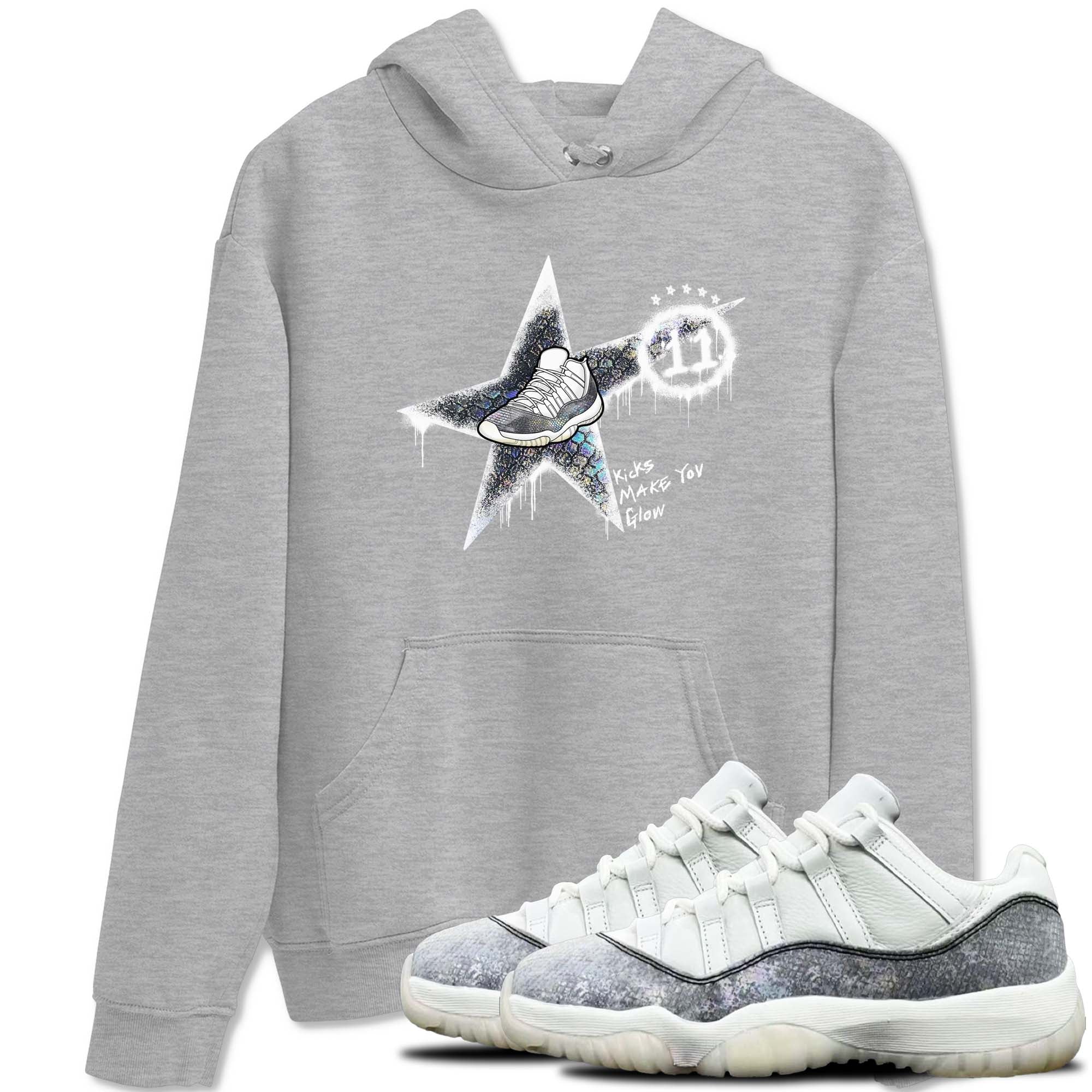 Kicks Make You Glow snkmatch Tees - Air Jordan 11 Year Of The Snake