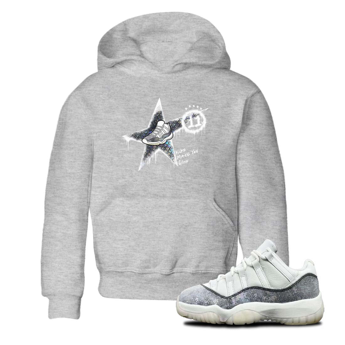 Kicks Make You Glow snkmatch Tees Kids - Air Jordan 11 Year Of The Snake