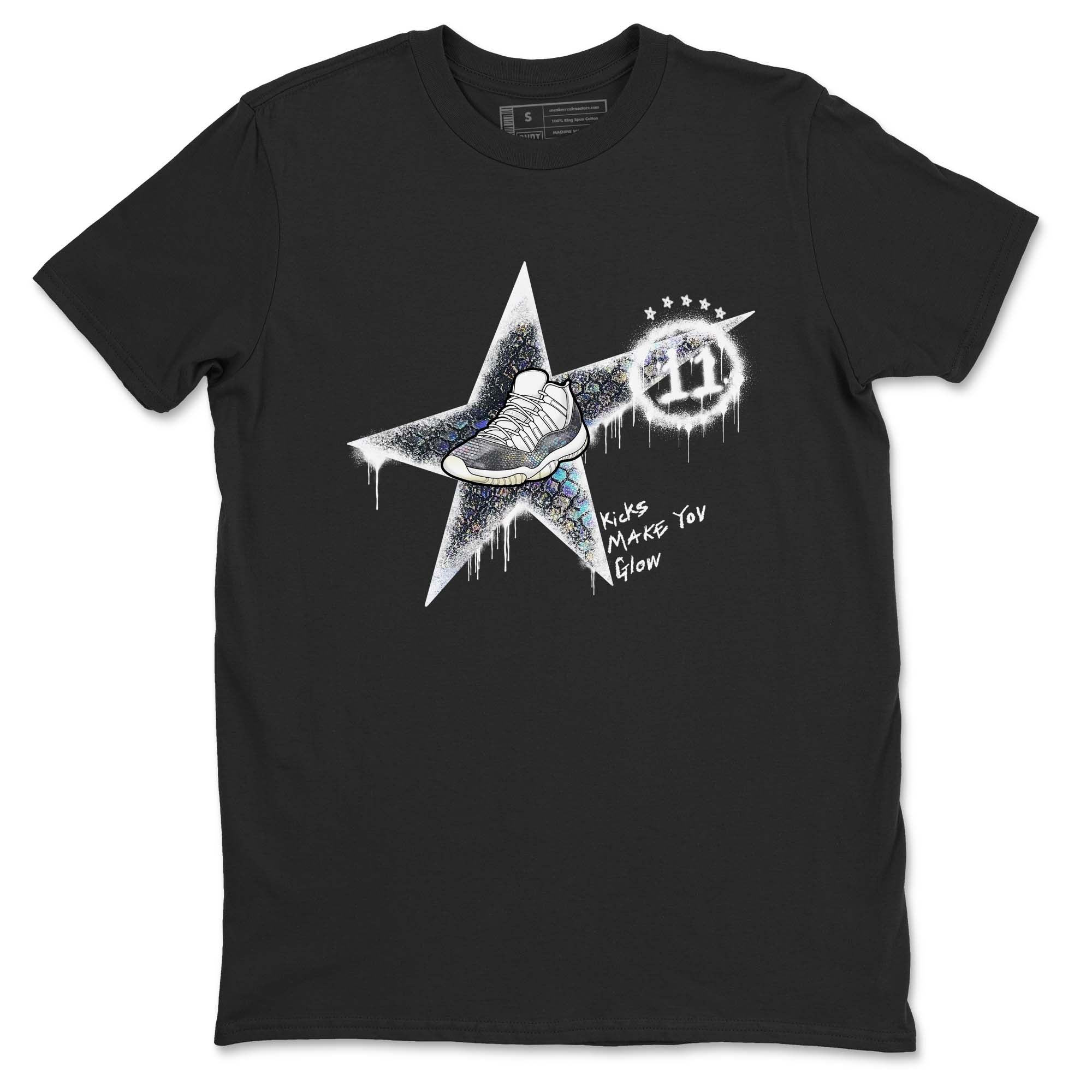 Kicks Make You Glow snkmatch Tees - Air Jordan 11 Year Of The Snake