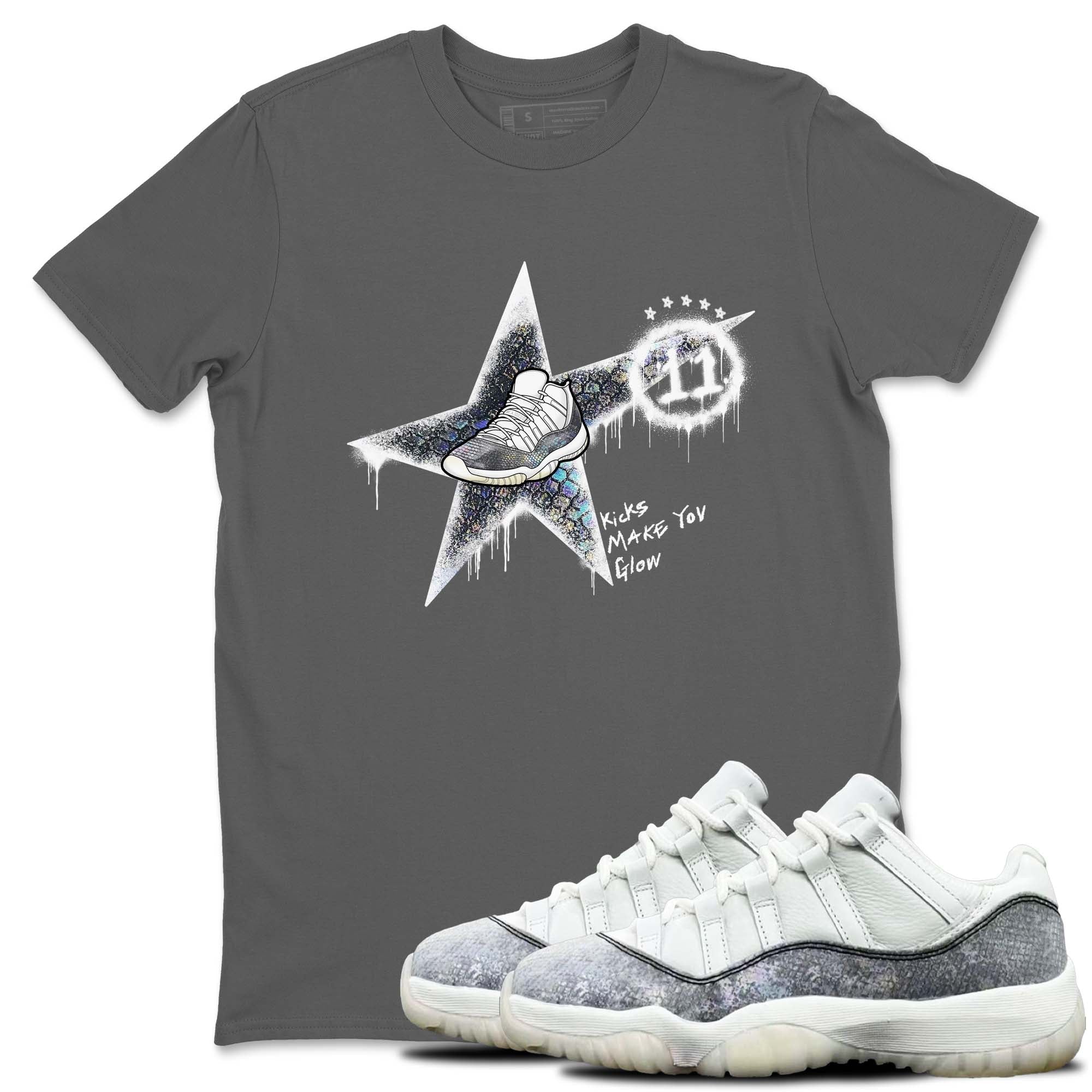Kicks Make You Glow snkmatch Tees - Air Jordan 11 Year Of The Snake