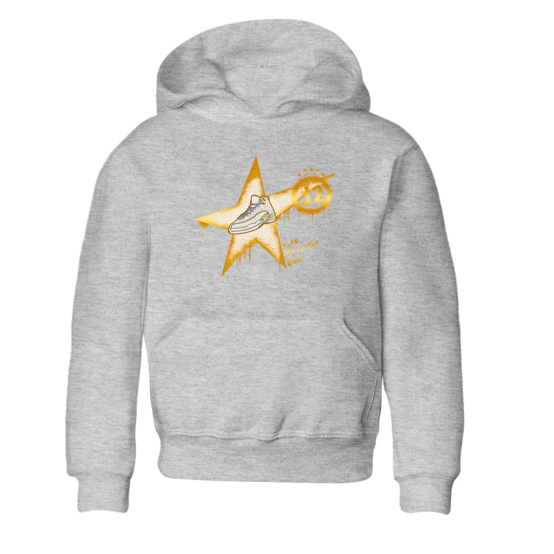 Kicks Make You Glow snkmatch Tees Kids - Air Jordan 12 Phantom