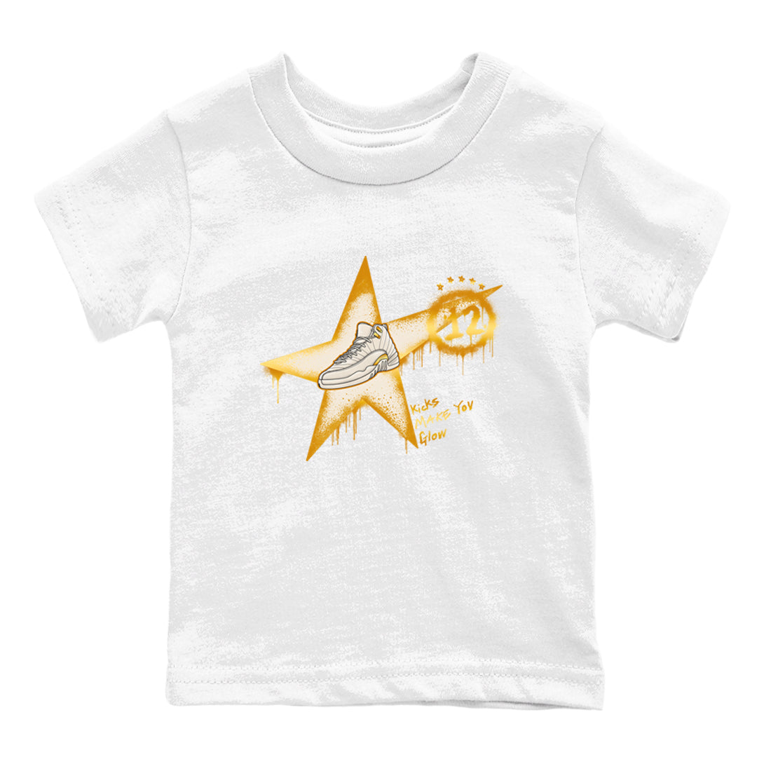Kicks Make You Glow snkmatch Tees Kids - Air Jordan 12 Phantom