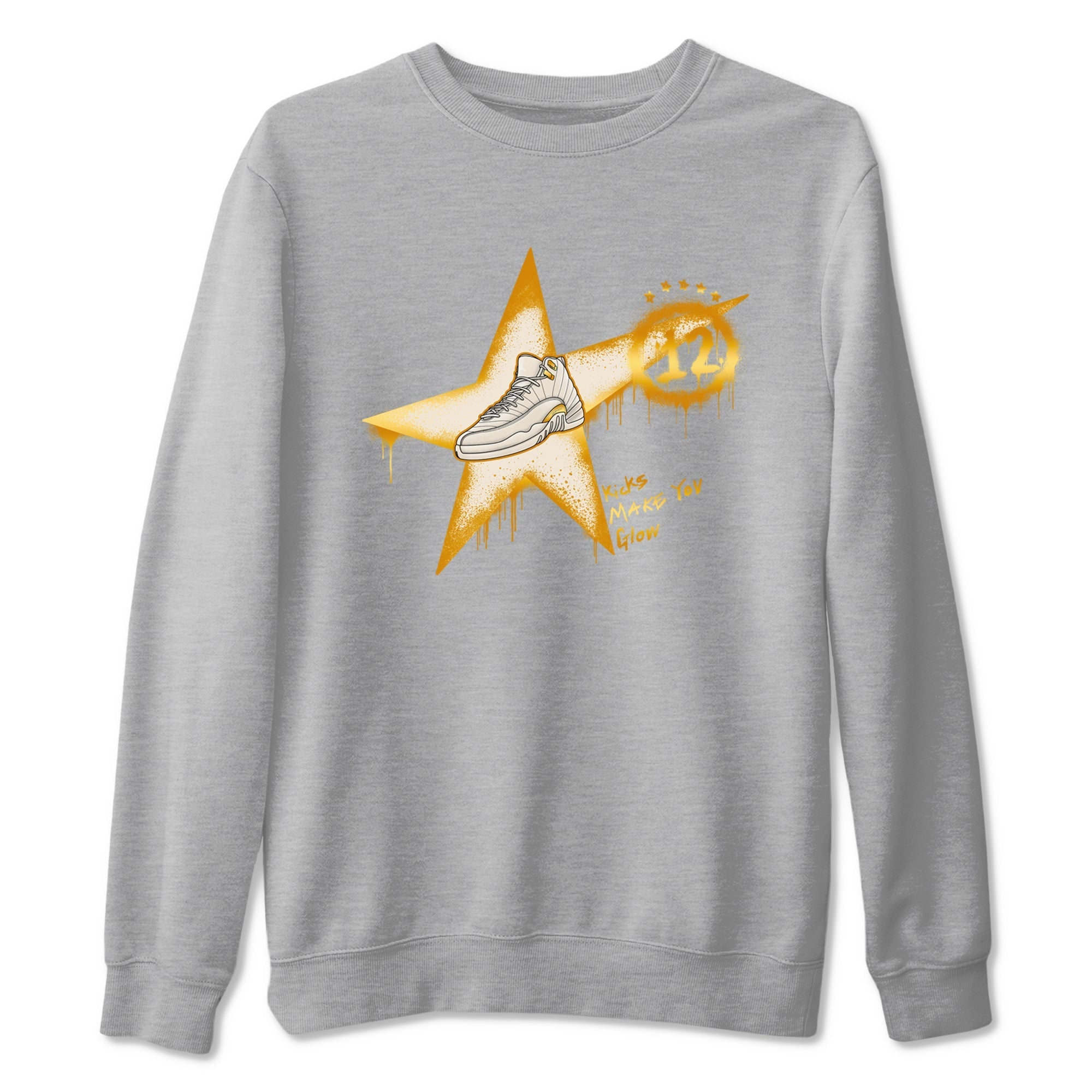 Kicks Make You Glow snkmatch Tees - Air Jordan 12 Phantom