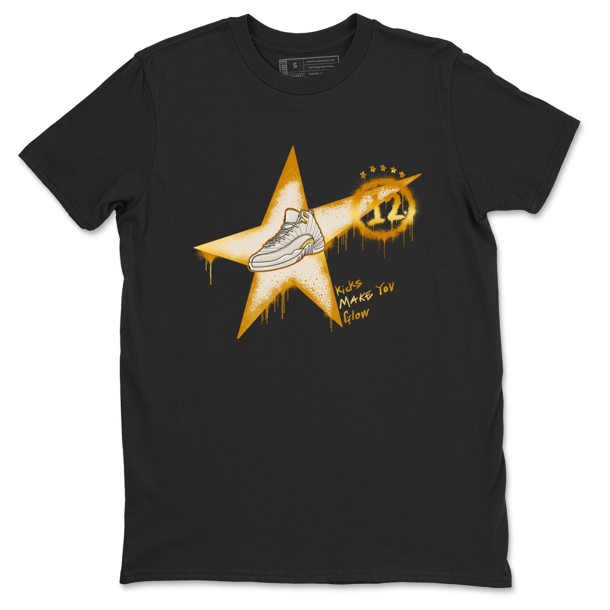 Kicks Make You Glow snkmatch Tees - Air Jordan 12 Phantom