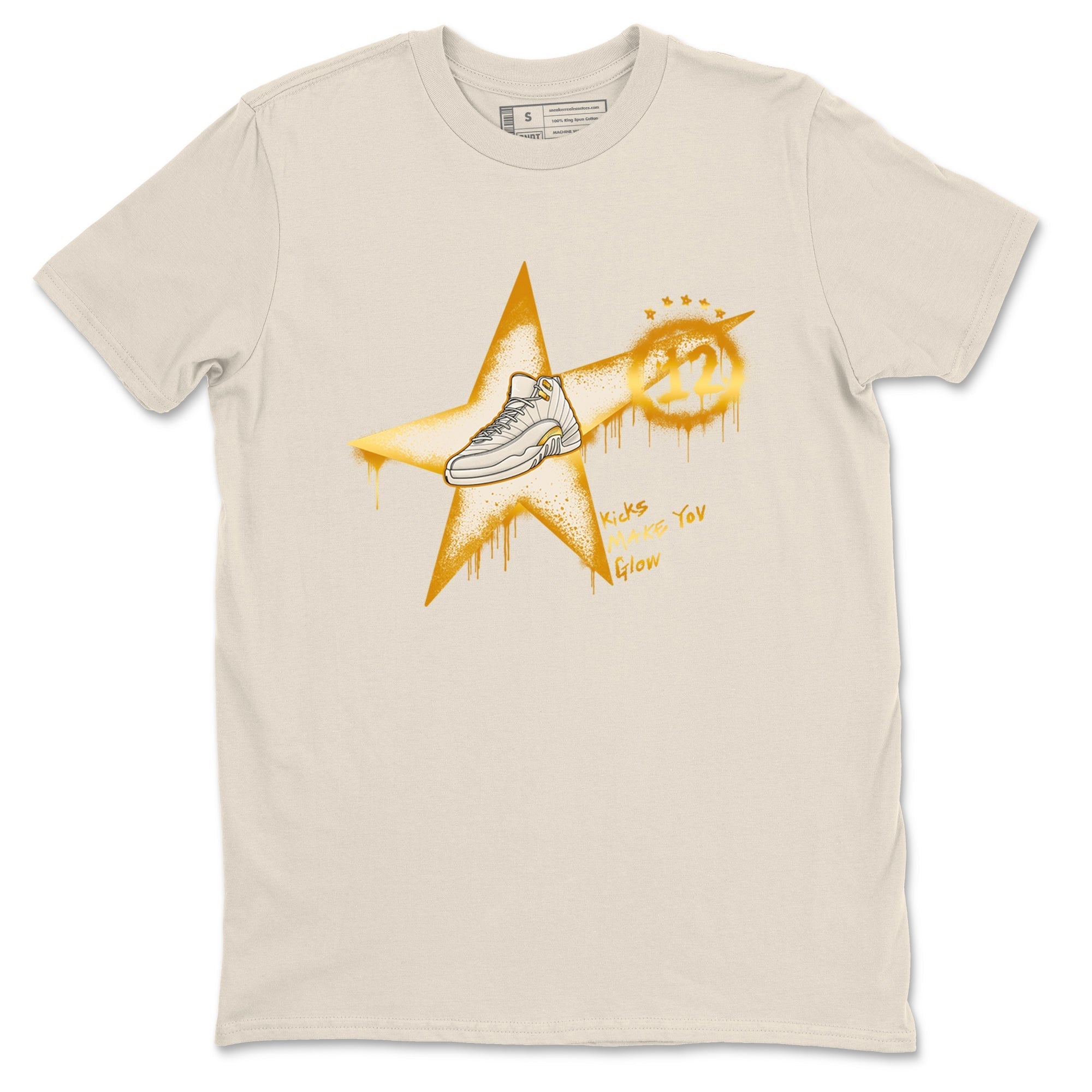 Kicks Make You Glow snkmatch Tees - Air Jordan 12 Phantom