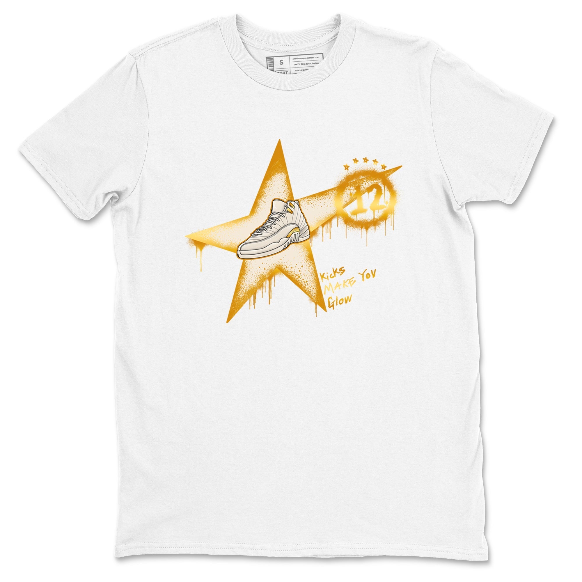 Kicks Make You Glow snkmatch Tees - Air Jordan 12 Phantom