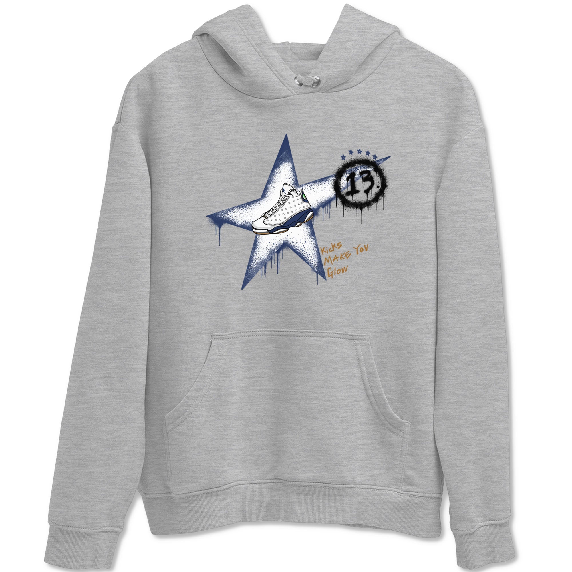 Kicks Make You Glow snkmatch Tees - Air Jordan 13 Midnight Navy
