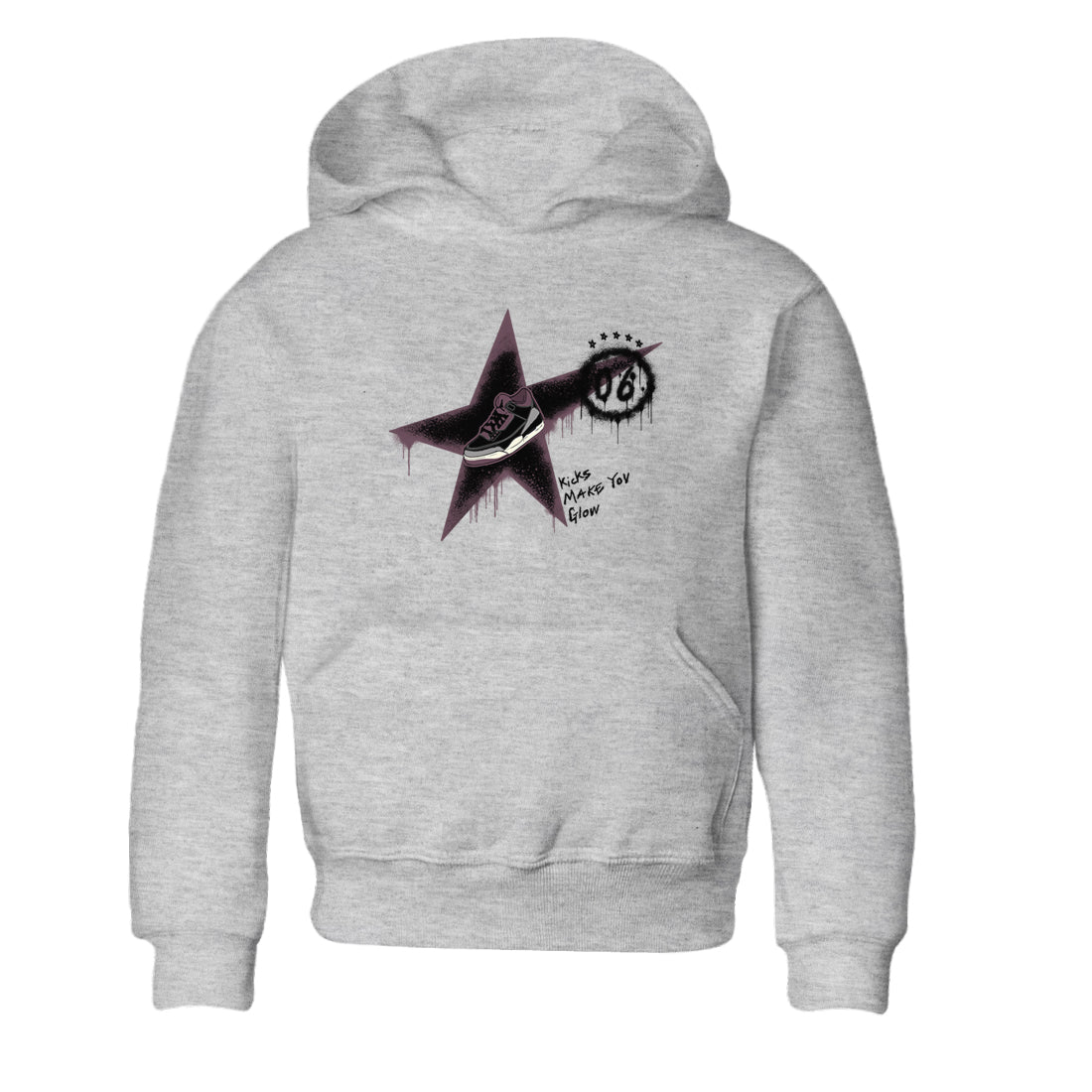 Kicks Make You Glow snkmatch Tees Kids - Air Jordan 3 A Ma Maniere x Black