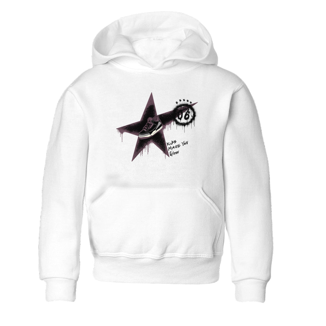 Kicks Make You Glow snkmatch Tees Kids - Air Jordan 3 A Ma Maniere x Black