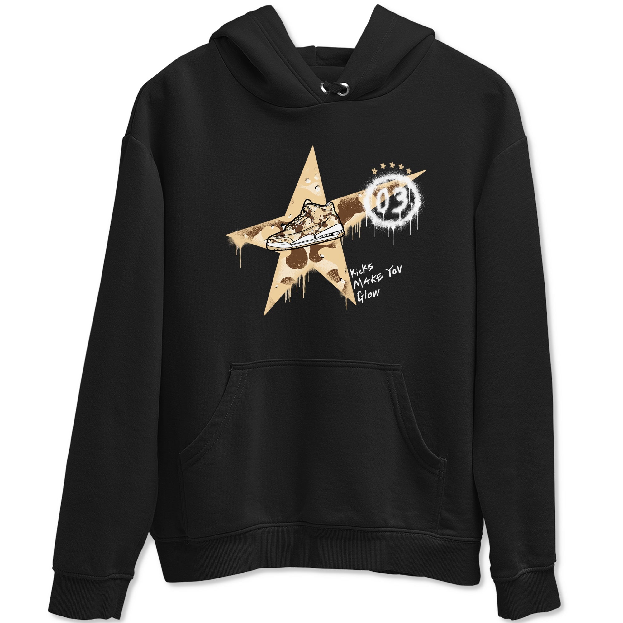 Kicks Make You Glow snkmatch Tees - Air Jordan 3 Desert Camo