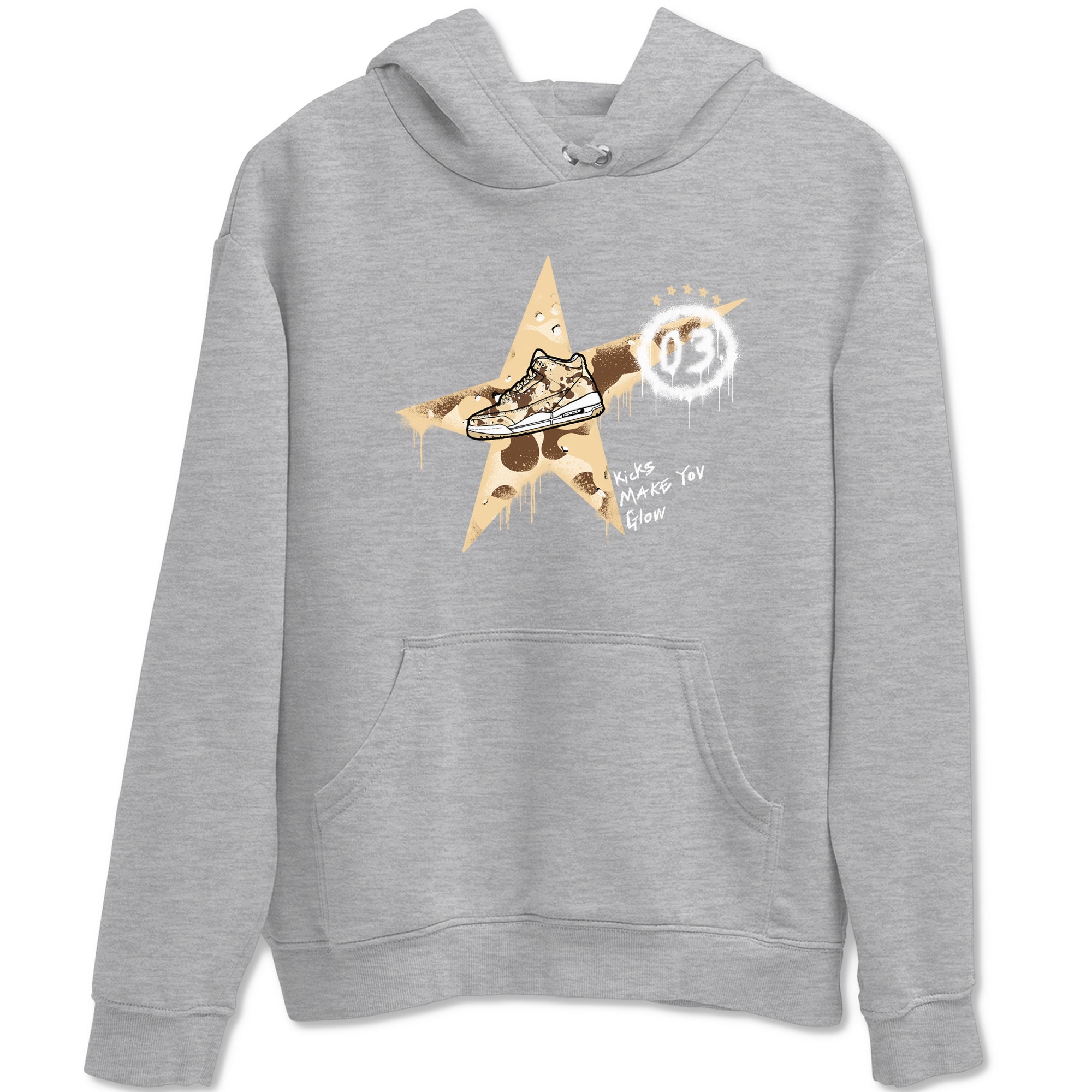 Kicks Make You Glow snkmatch Tees - Air Jordan 3 Desert Camo