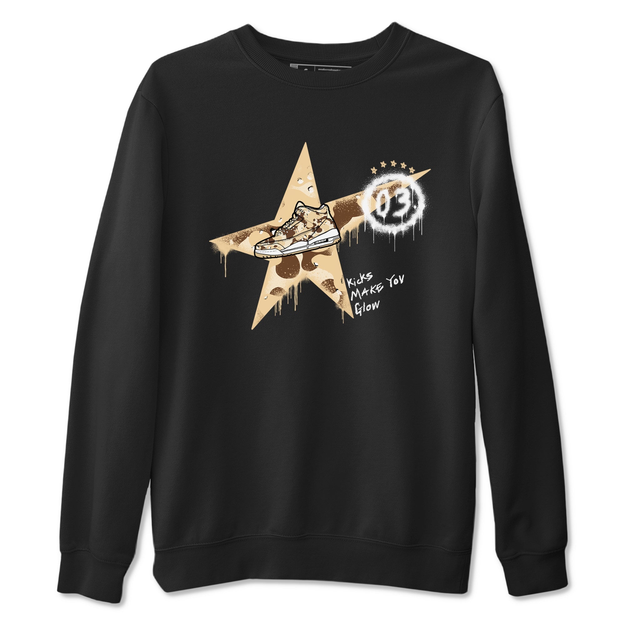 Kicks Make You Glow snkmatch Tees - Air Jordan 3 Desert Camo