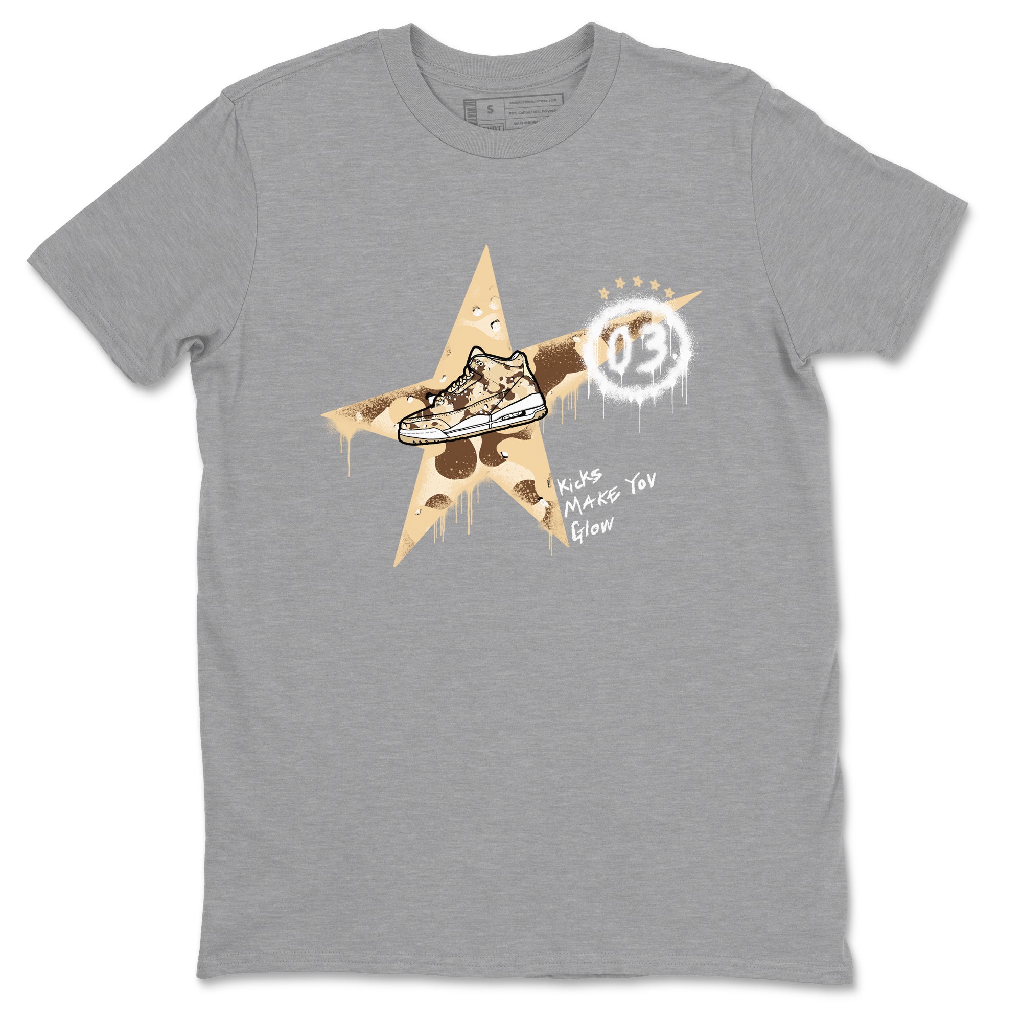 Kicks Make You Glow snkmatch Tees - Air Jordan 3 Desert Camo
