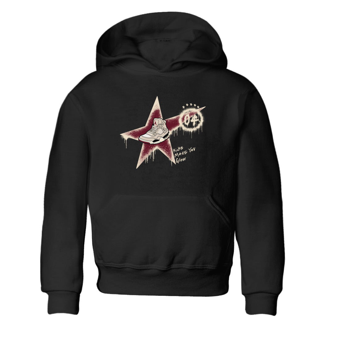 Kicks Make You Glow snkmatch Tees Kids - Air Jordan 4 A Ma Maniere x Fossil Stone
