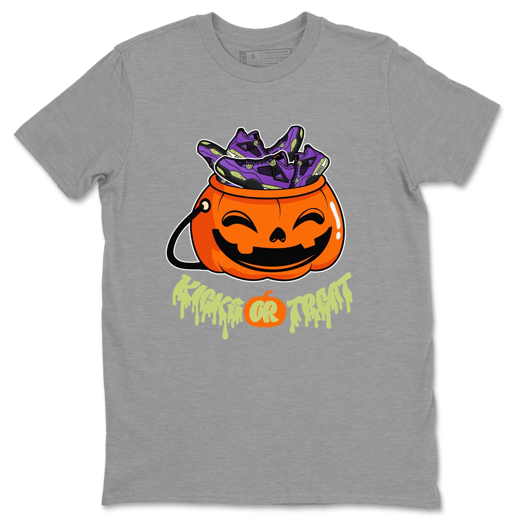 Kicks Or Treat snkmatch Tee - Air Jordan 4 Canyon Purple