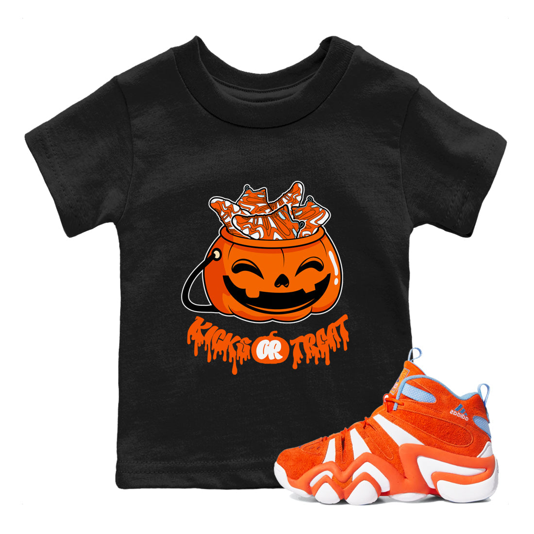 Kicks Or Treat snkmatch Tee Kids - Crazy 8 Team Orange