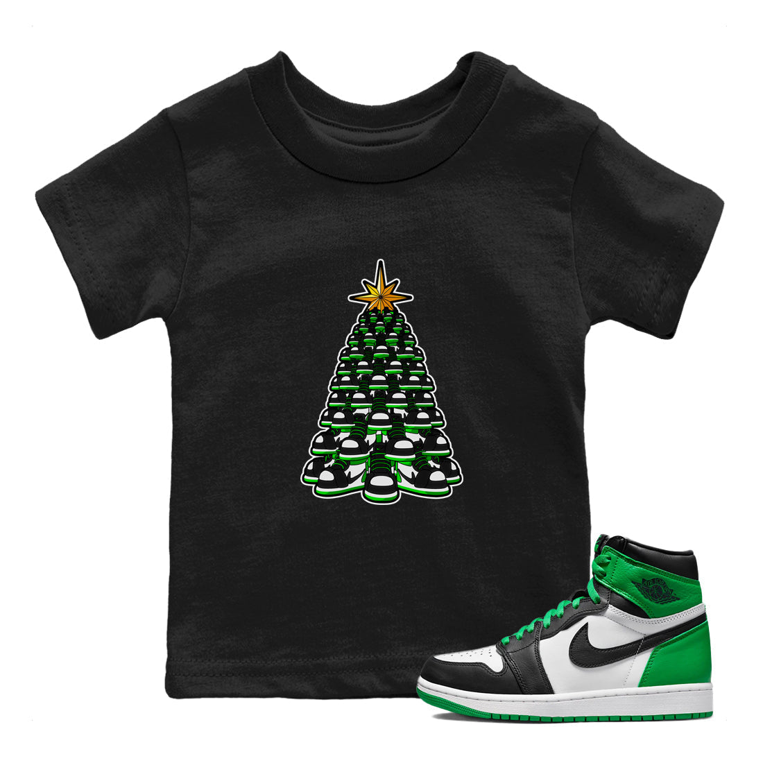 Kicksmas Tree snkmatch Tee Kids - Air Jordan 1 Celtics
