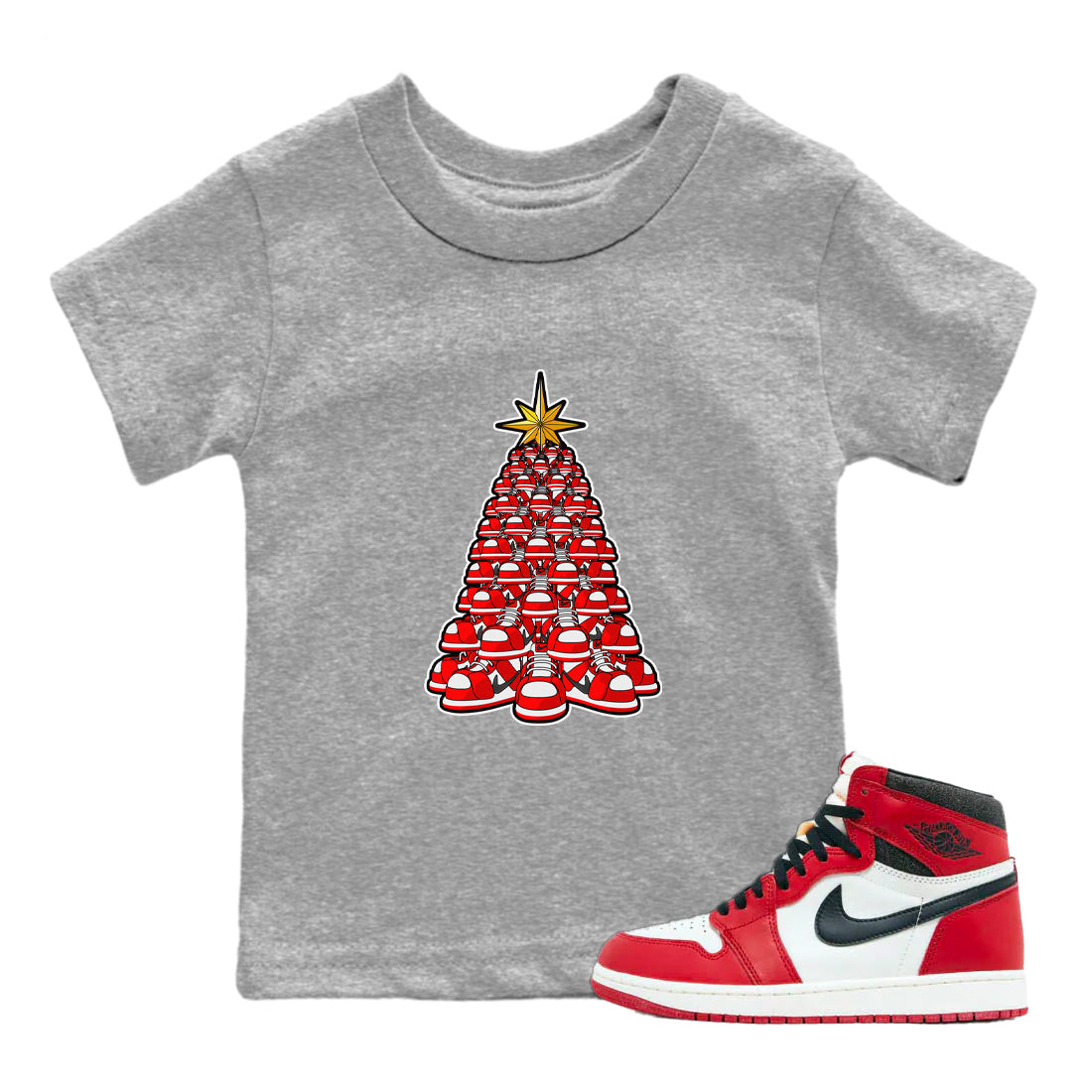 Kicksmas Tree snkmatch Tee Kids - Air Jordan 1 Chicago