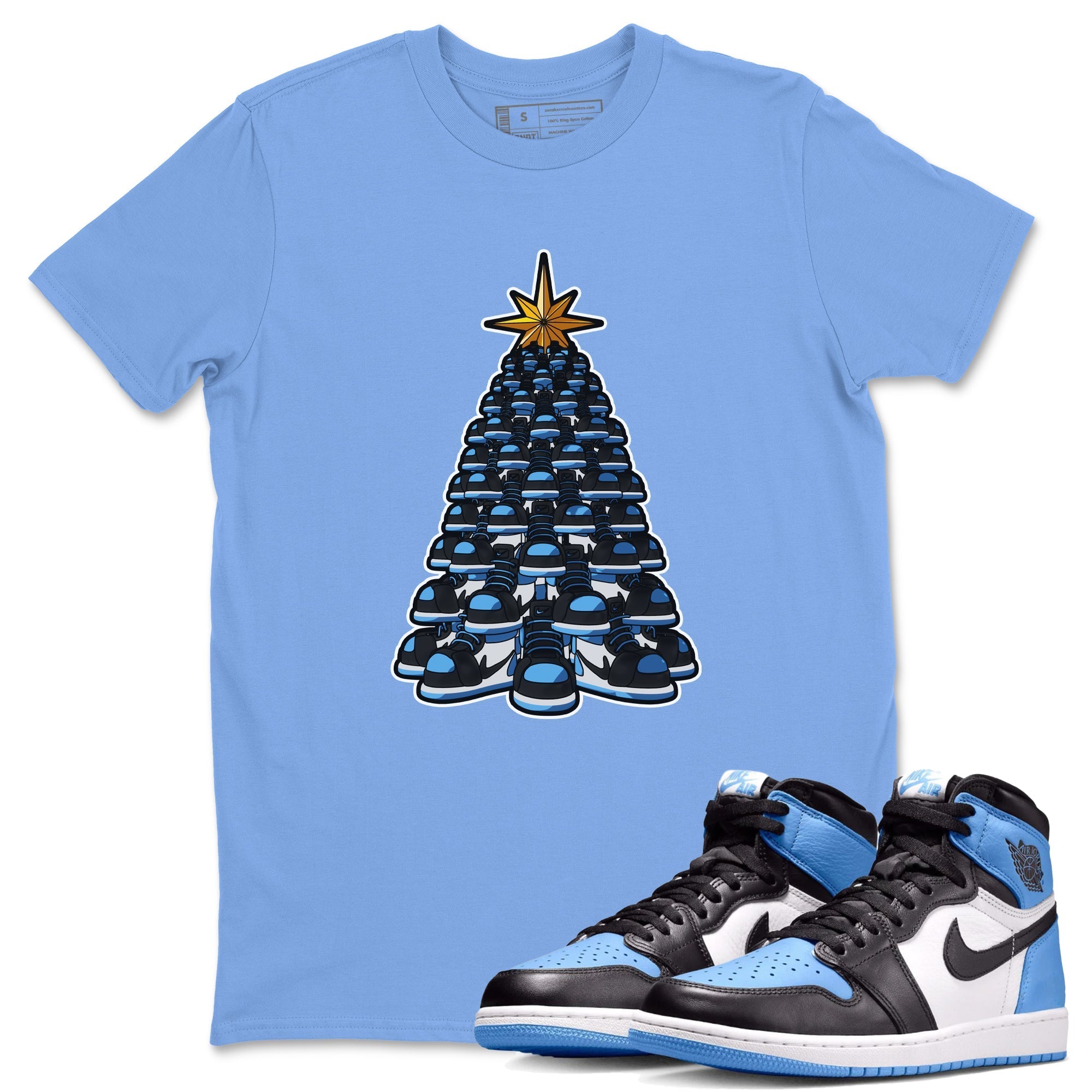 Kicksmas Tree snkmatch Tee - Air Jordan 1 UNC Toe