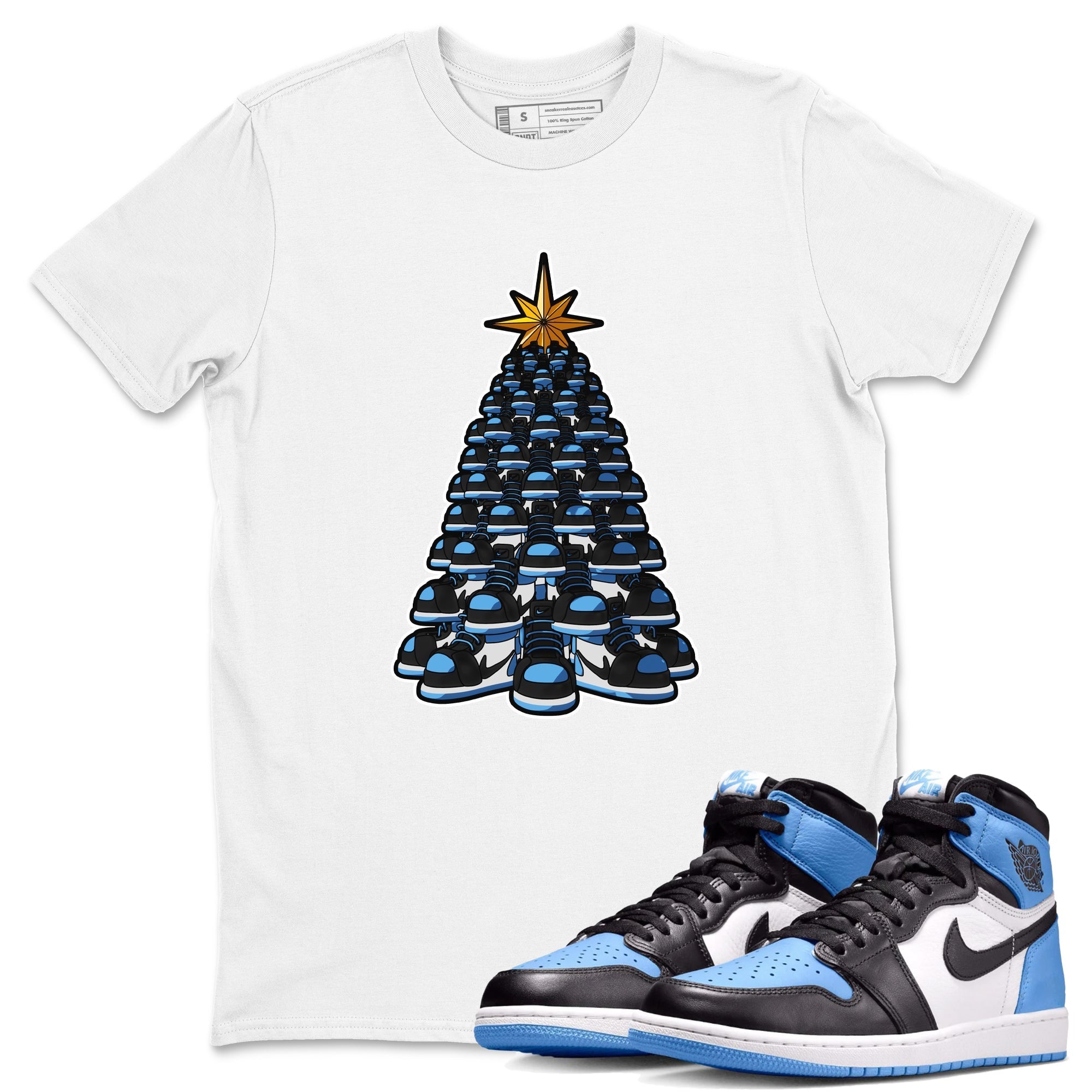 Kicksmas Tree snkmatch Tee - Air Jordan 1 UNC Toe