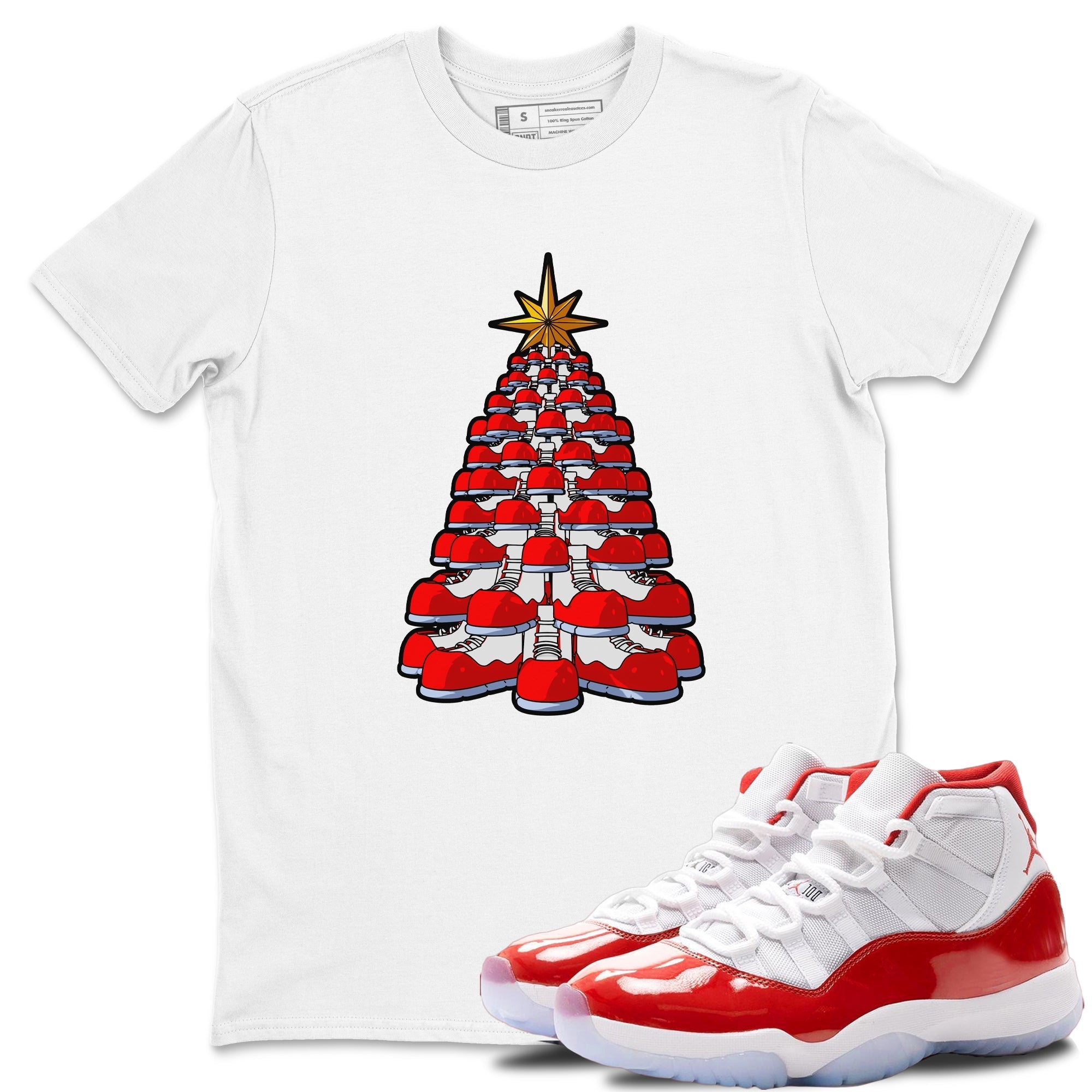 Kicksmas Tree snkmatch Tee - Air Jordan 11 Cherry