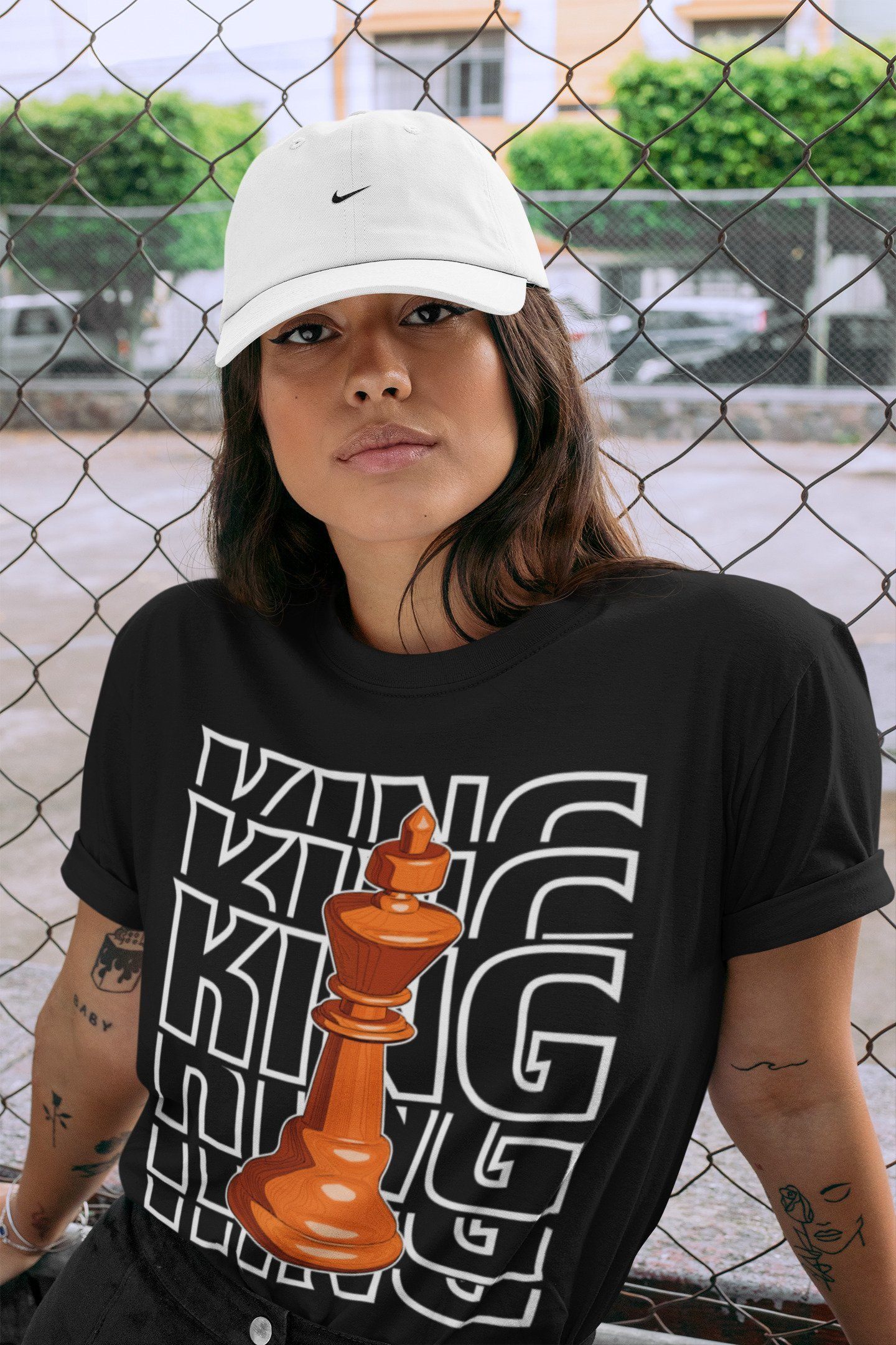 King Unisex Tops - Air Jordan 1 Electro Orange
