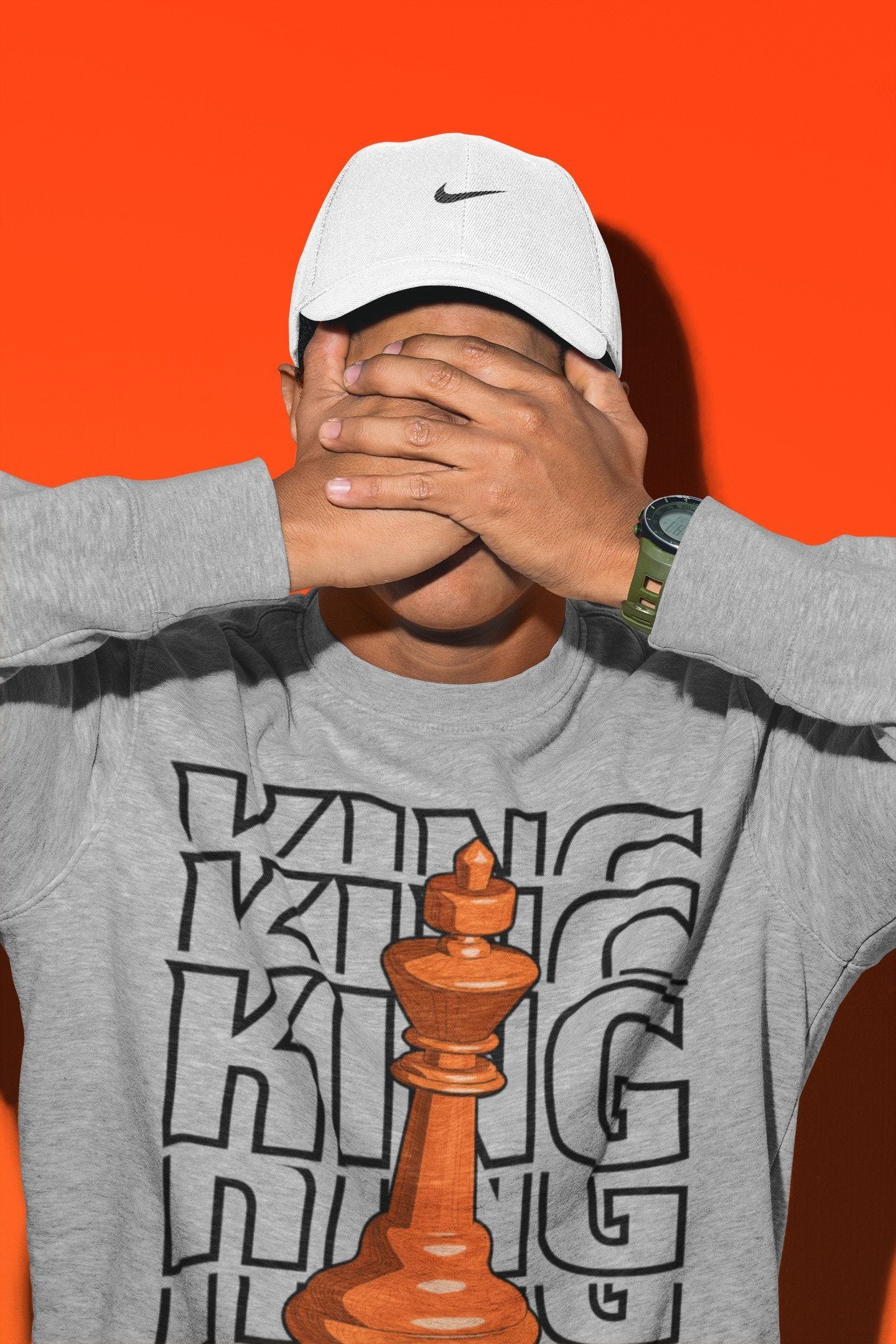 King Unisex Tops - Air Jordan 1 Electro Orange