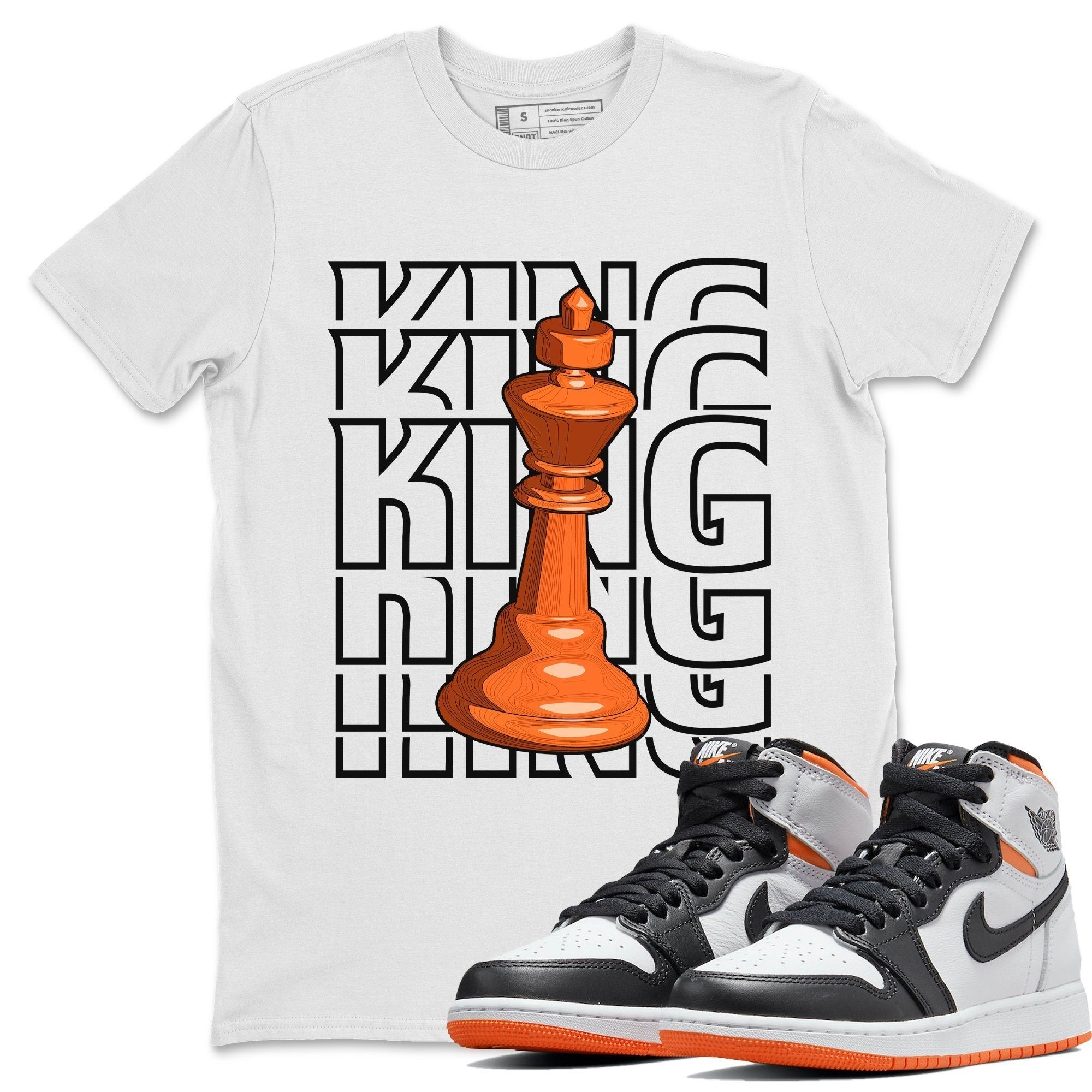 King Unisex Tops - Air Jordan 1 Electro Orange