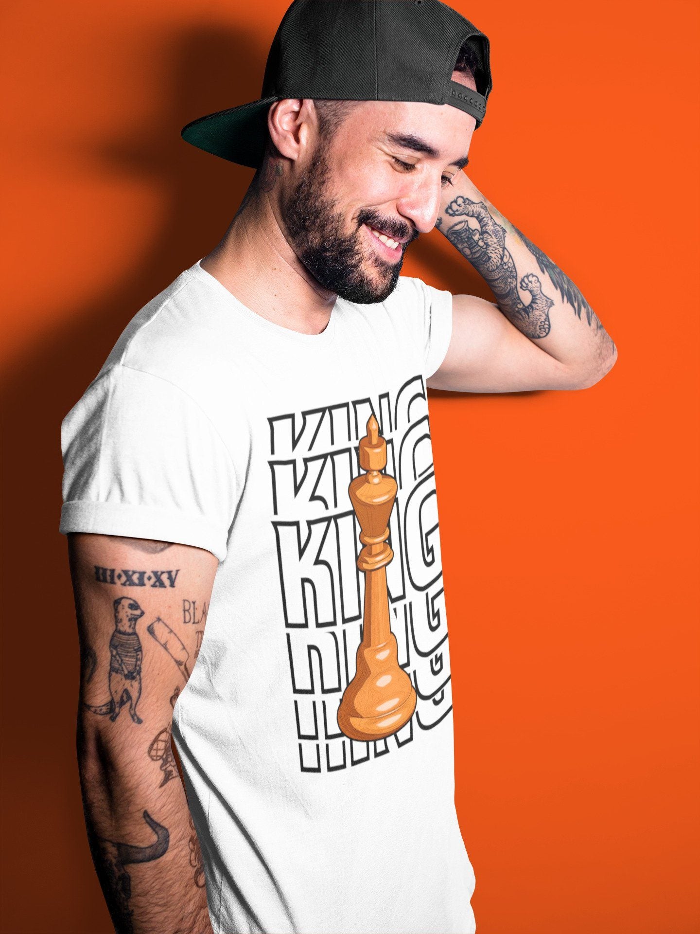 King Unisex Tops - Air Jordan 1 Electro Orange