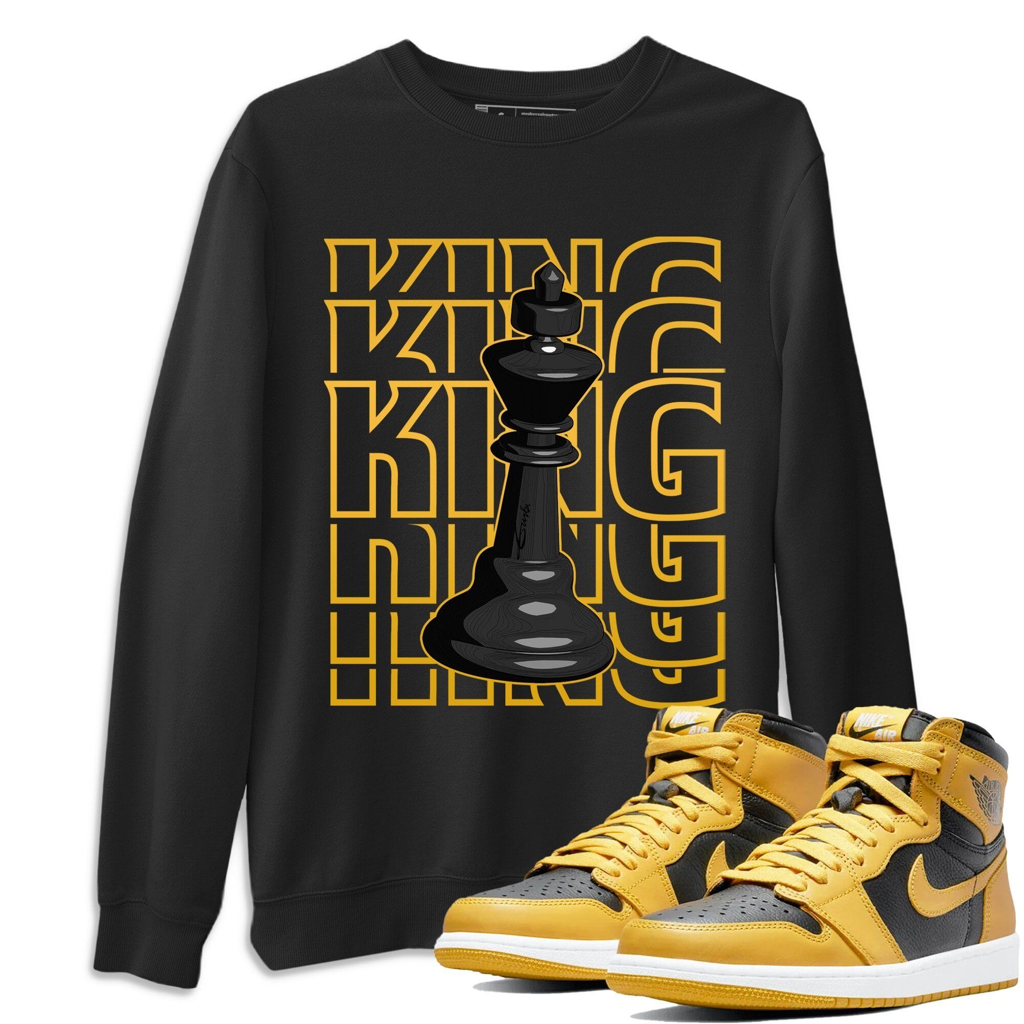 King Unisex Tops - Air Jordan 1 Pollen