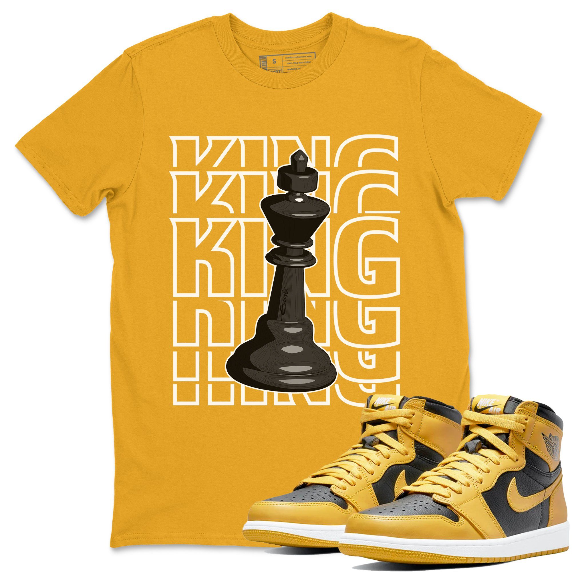 King Unisex Tops - Air Jordan 1 Pollen