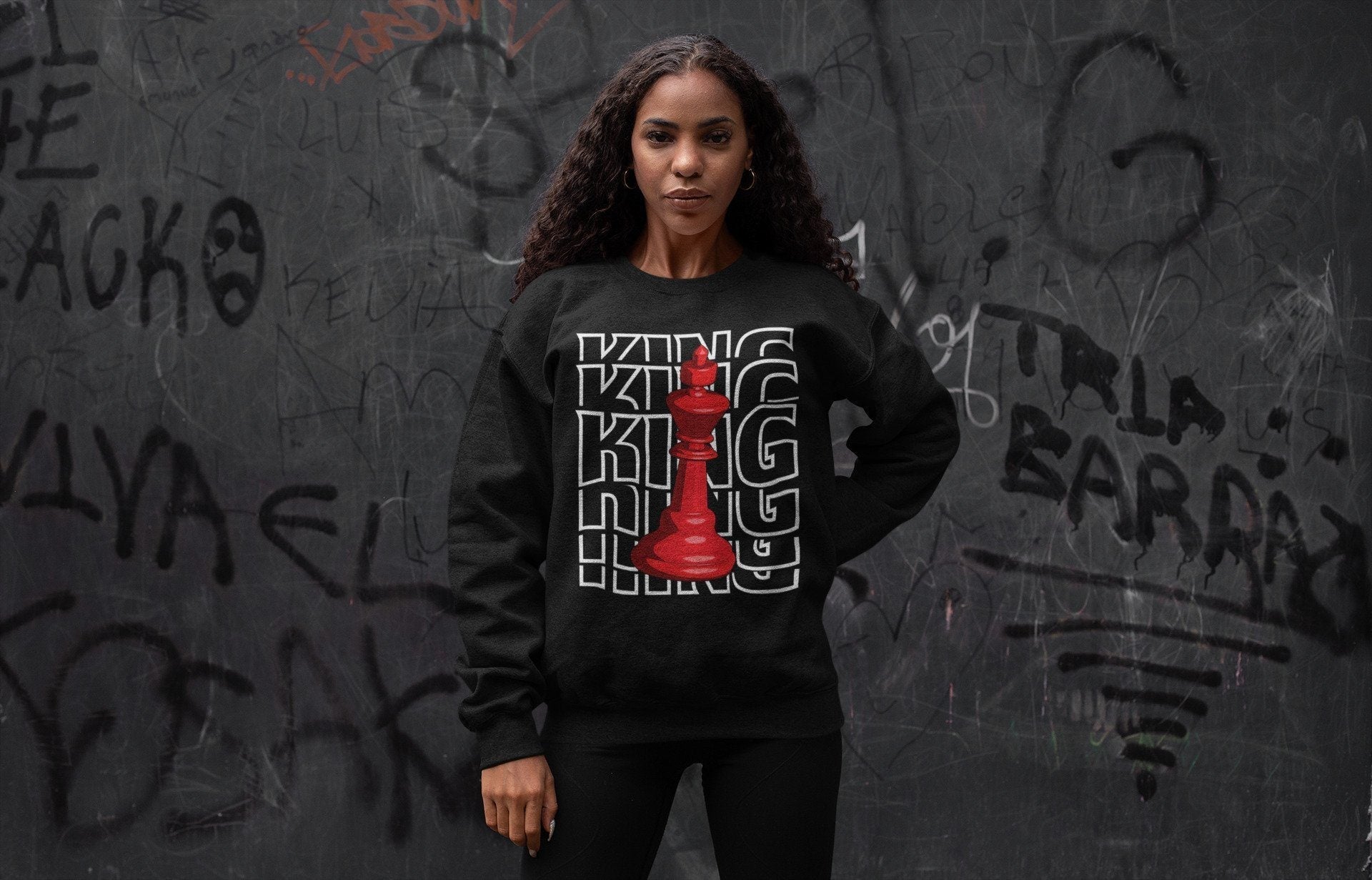 King Unisex Tops - Air Jordan 1 Varsity Red