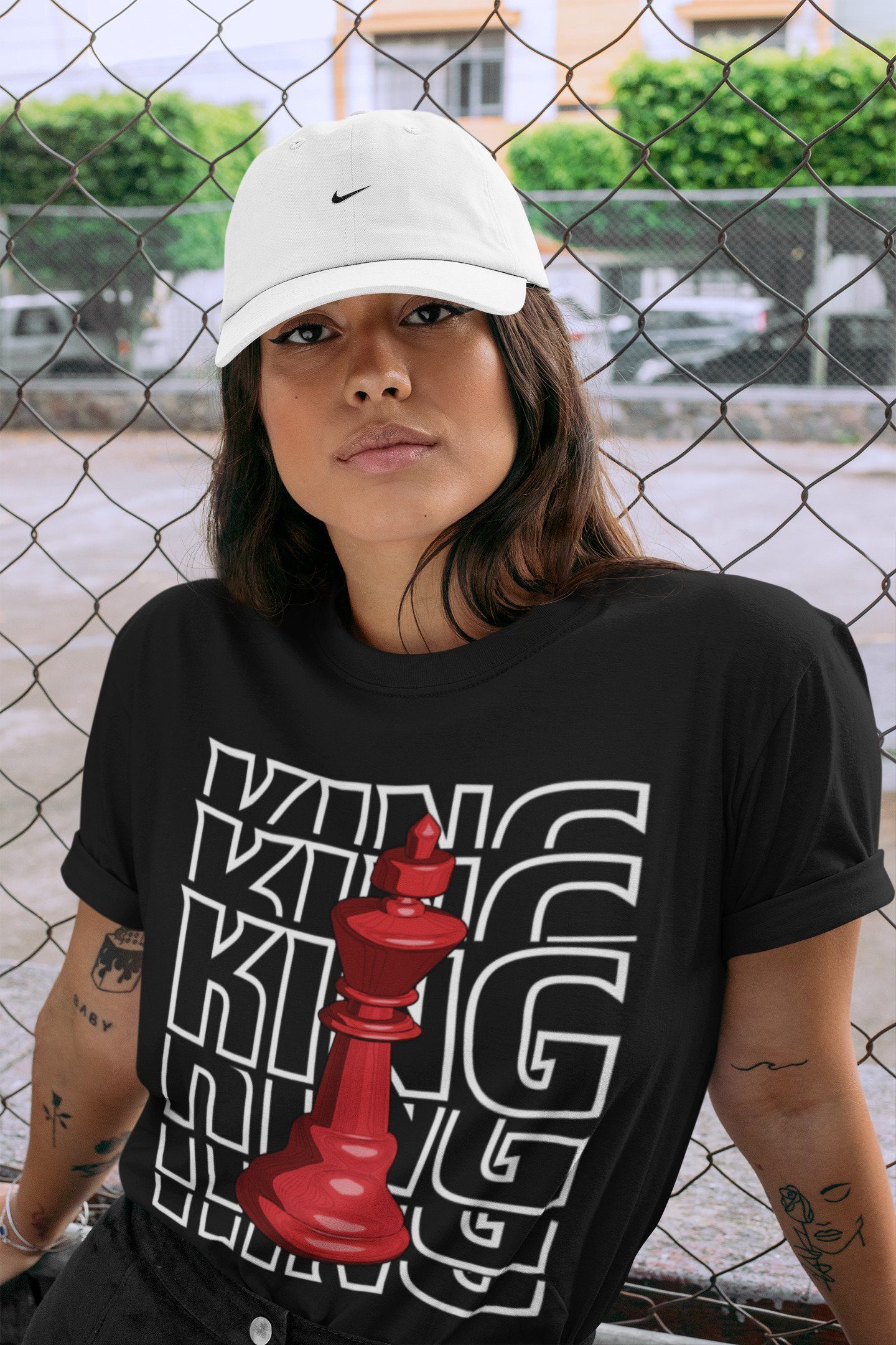 King Unisex Tops - Air Jordan 1 Varsity Red