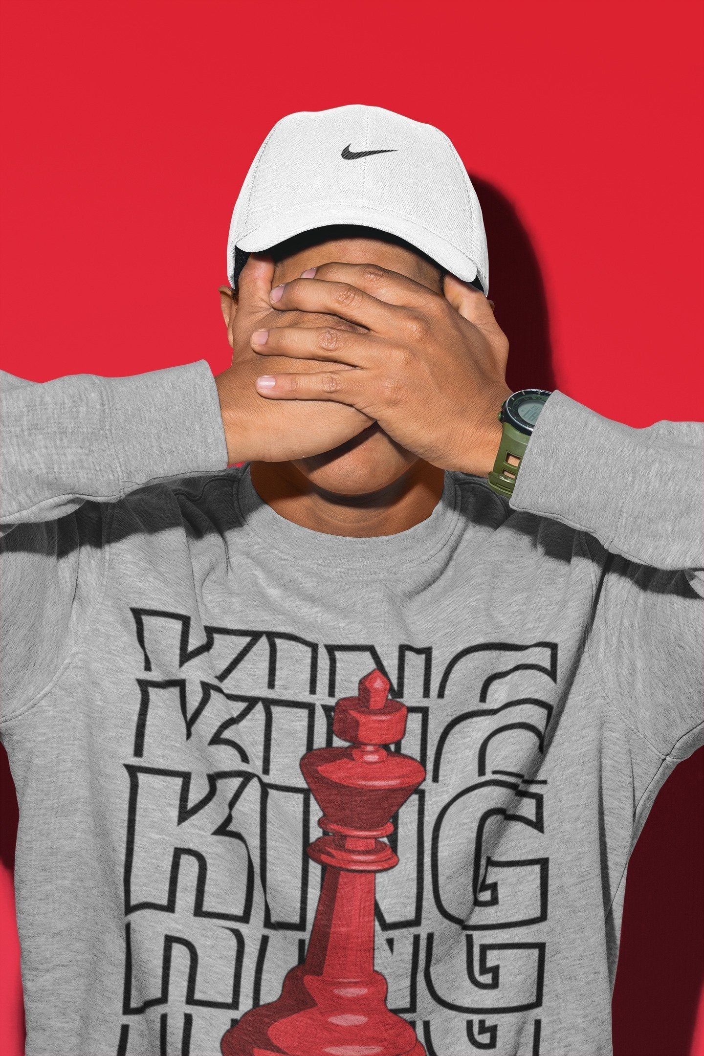 King Unisex Tops - Air Jordan 1 Varsity Red