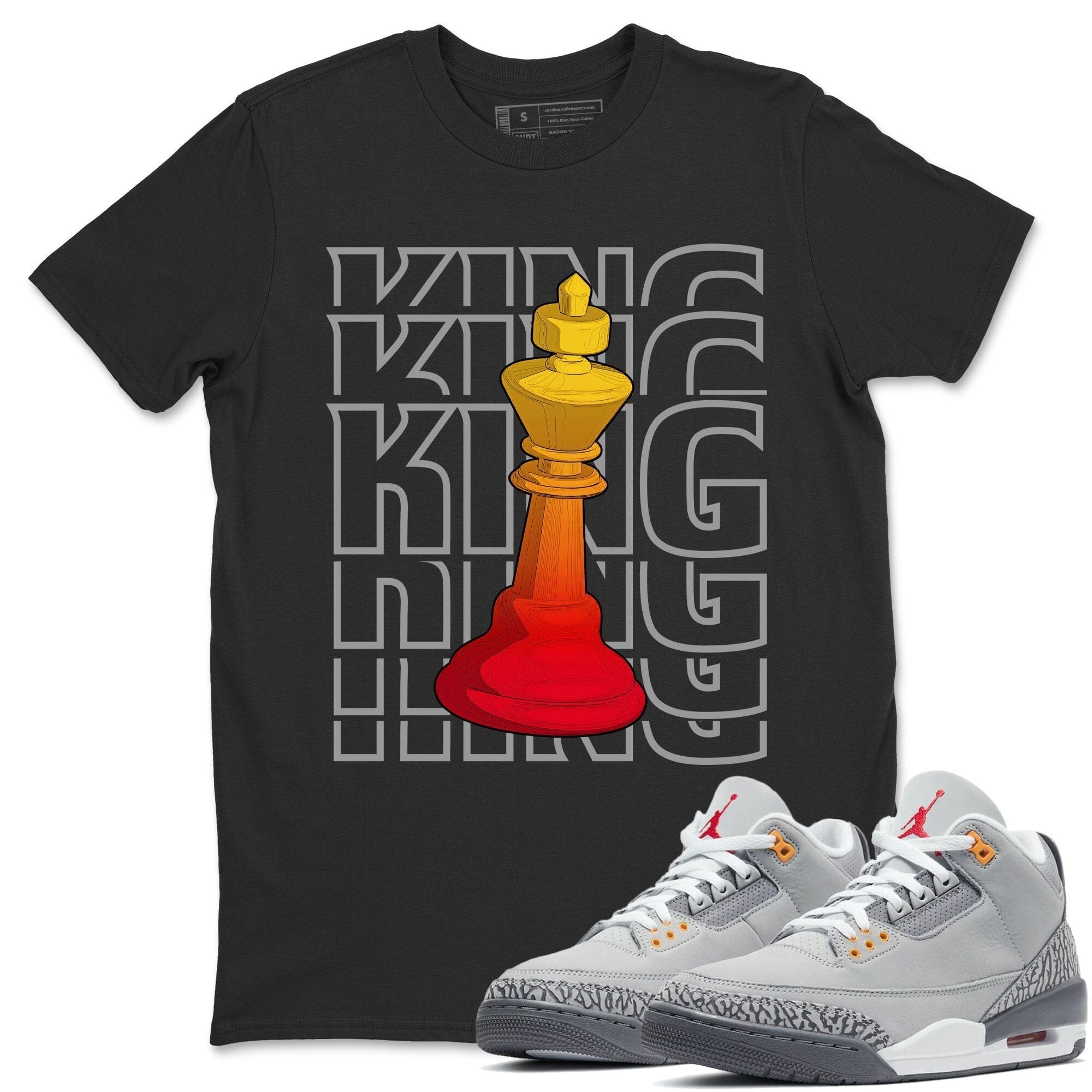 King Unisex Tops - Air Jordan 3 Cool Grey