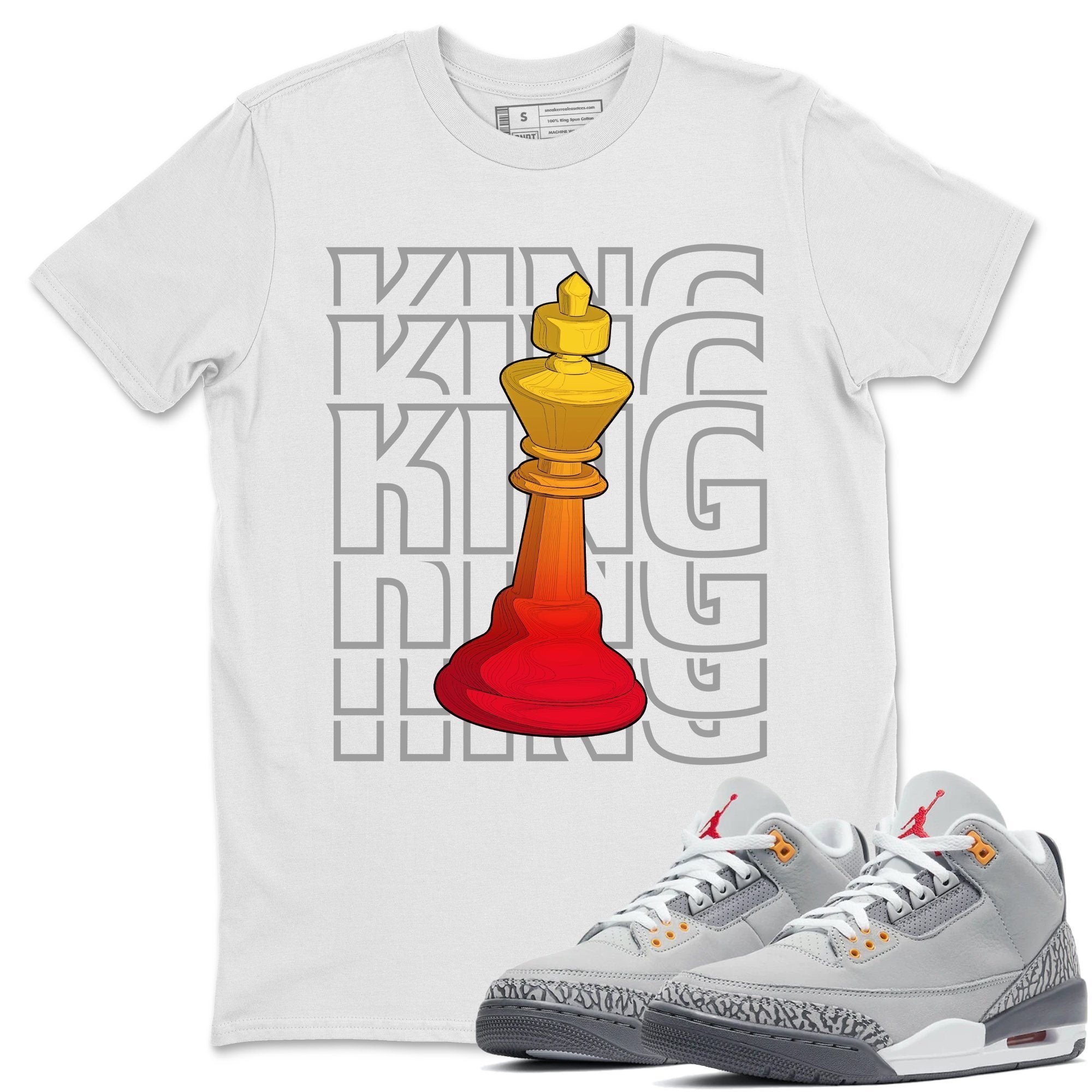 King Unisex Tops - Air Jordan 3 Cool Grey