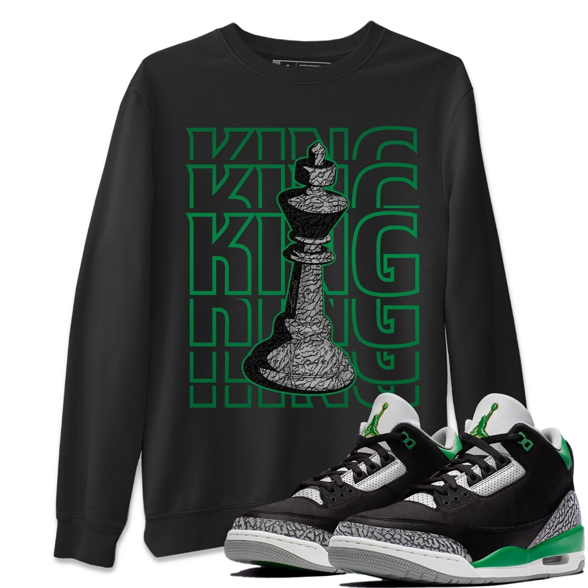 King Unisex Tops - Air Jordan 3 Pine Green